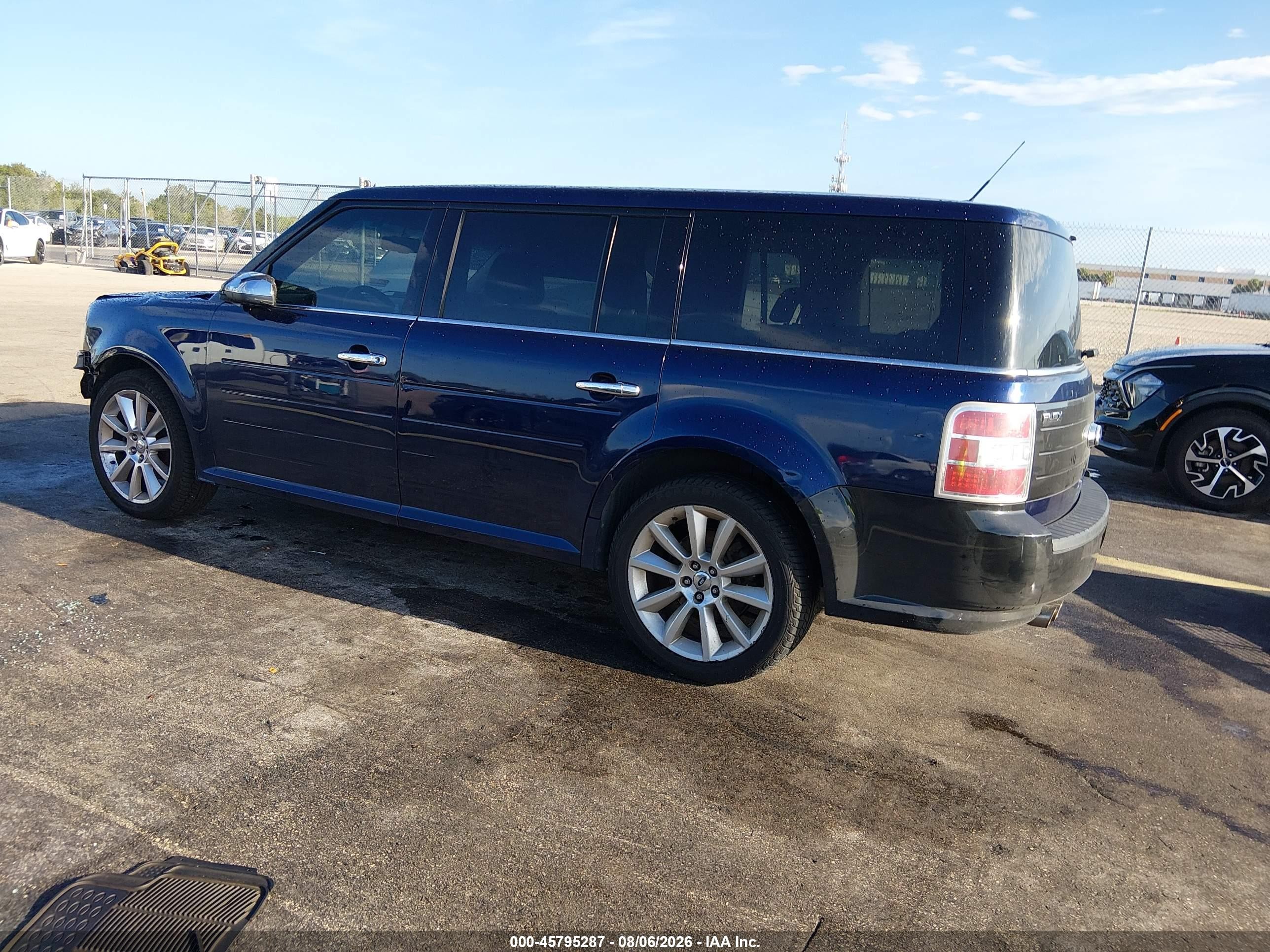 2011 Ford Flex Limited Blue vin: 2FMGK5DCXBBD08011