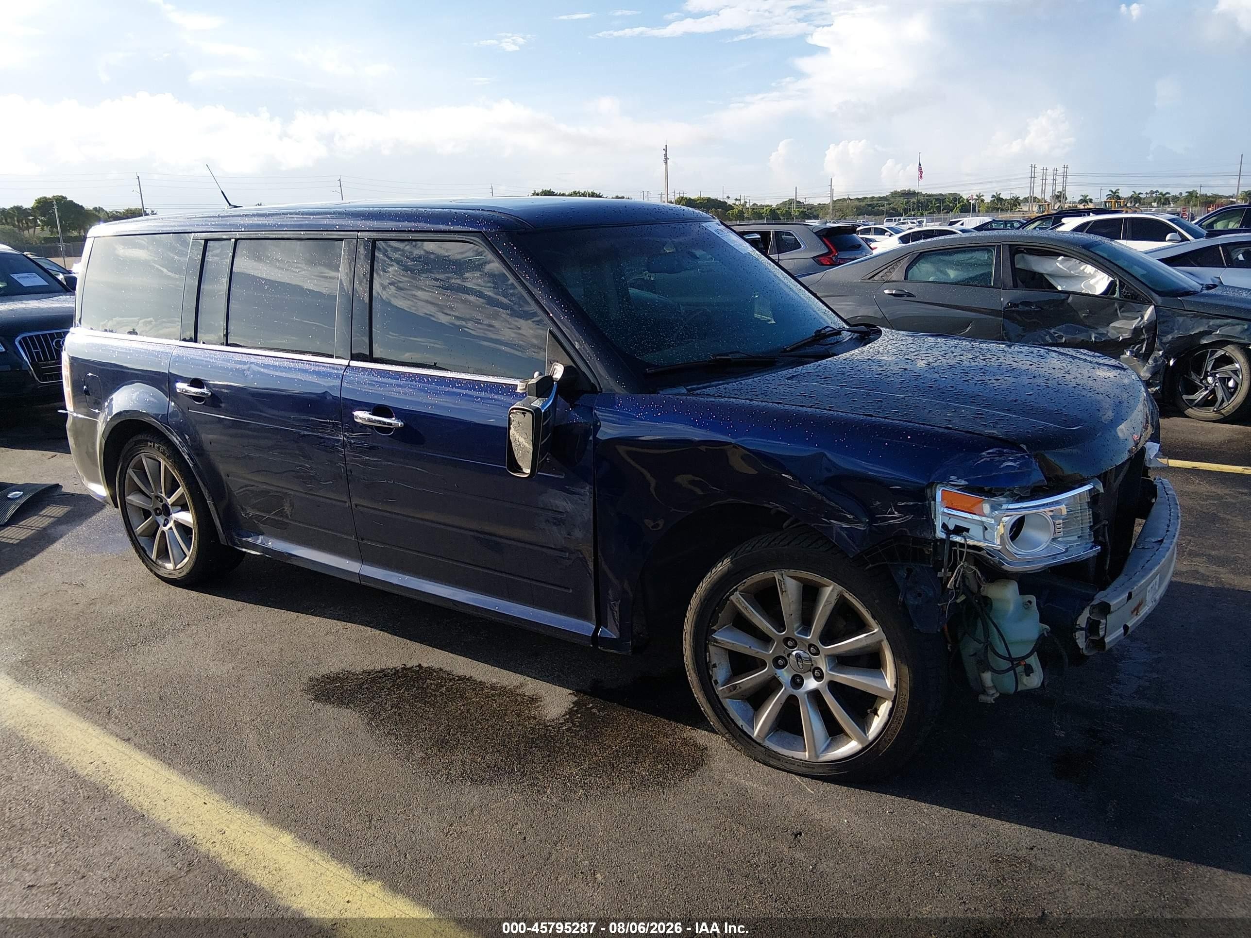 2011 Ford Flex Limited Blue vin: 2FMGK5DCXBBD08011