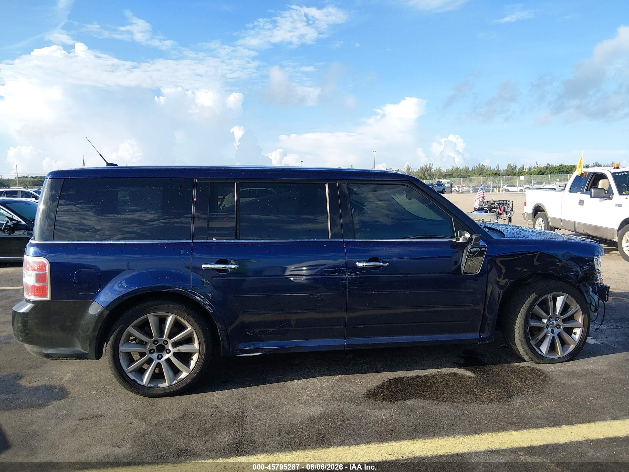 2011 Ford Flex Limited Blue vin: 2FMGK5DCXBBD08011