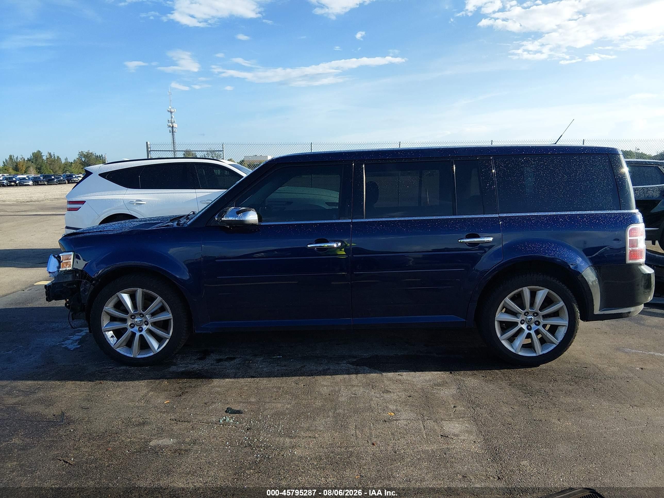 2011 Ford Flex Limited Blue vin: 2FMGK5DCXBBD08011