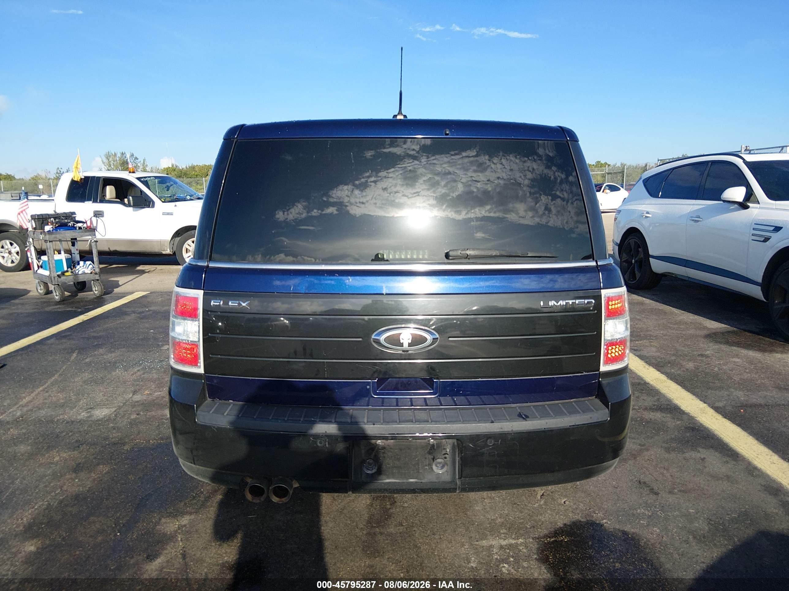 2011 Ford Flex Limited Blue vin: 2FMGK5DCXBBD08011