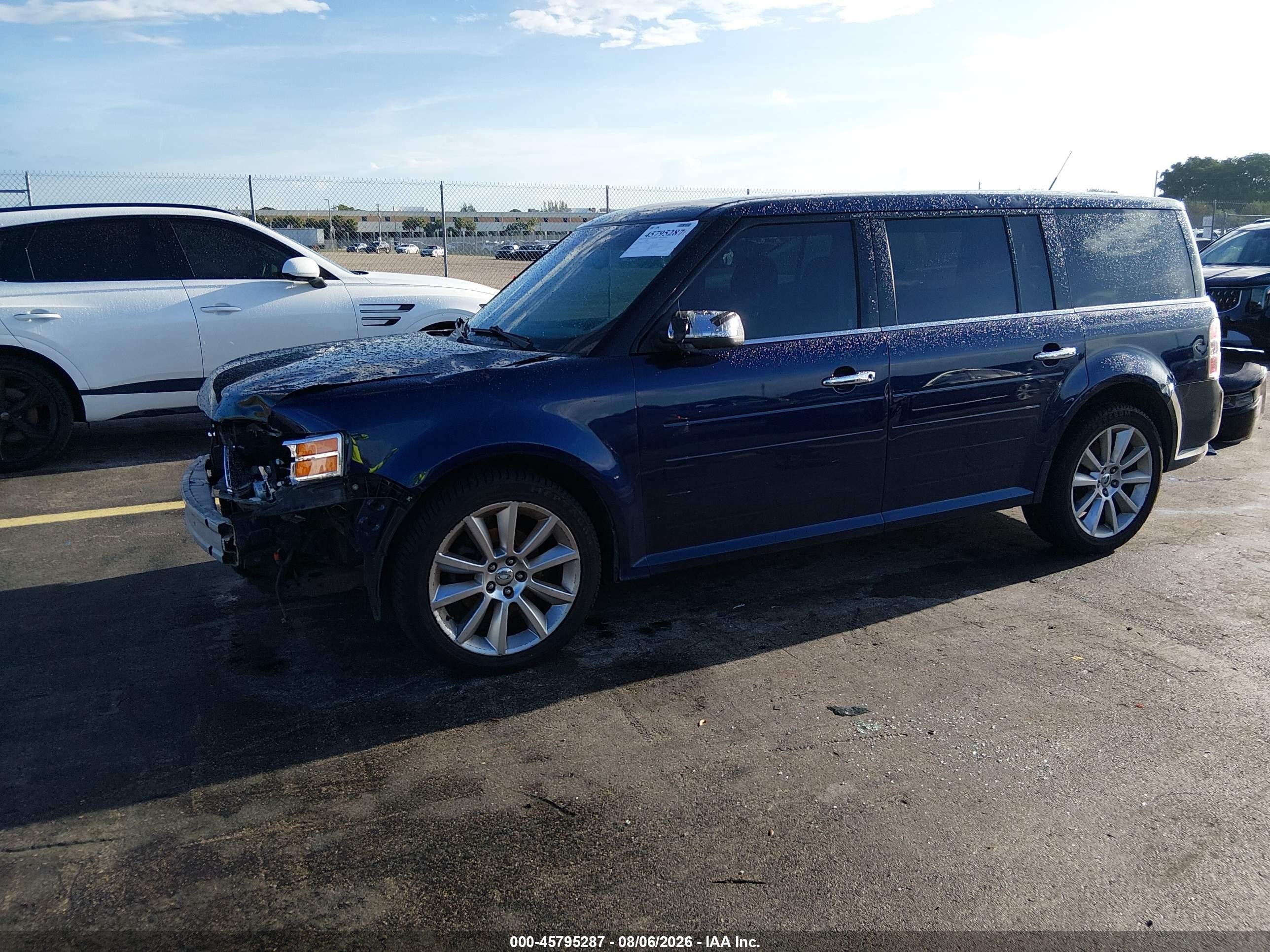 2011 Ford Flex Limited Blue vin: 2FMGK5DCXBBD08011