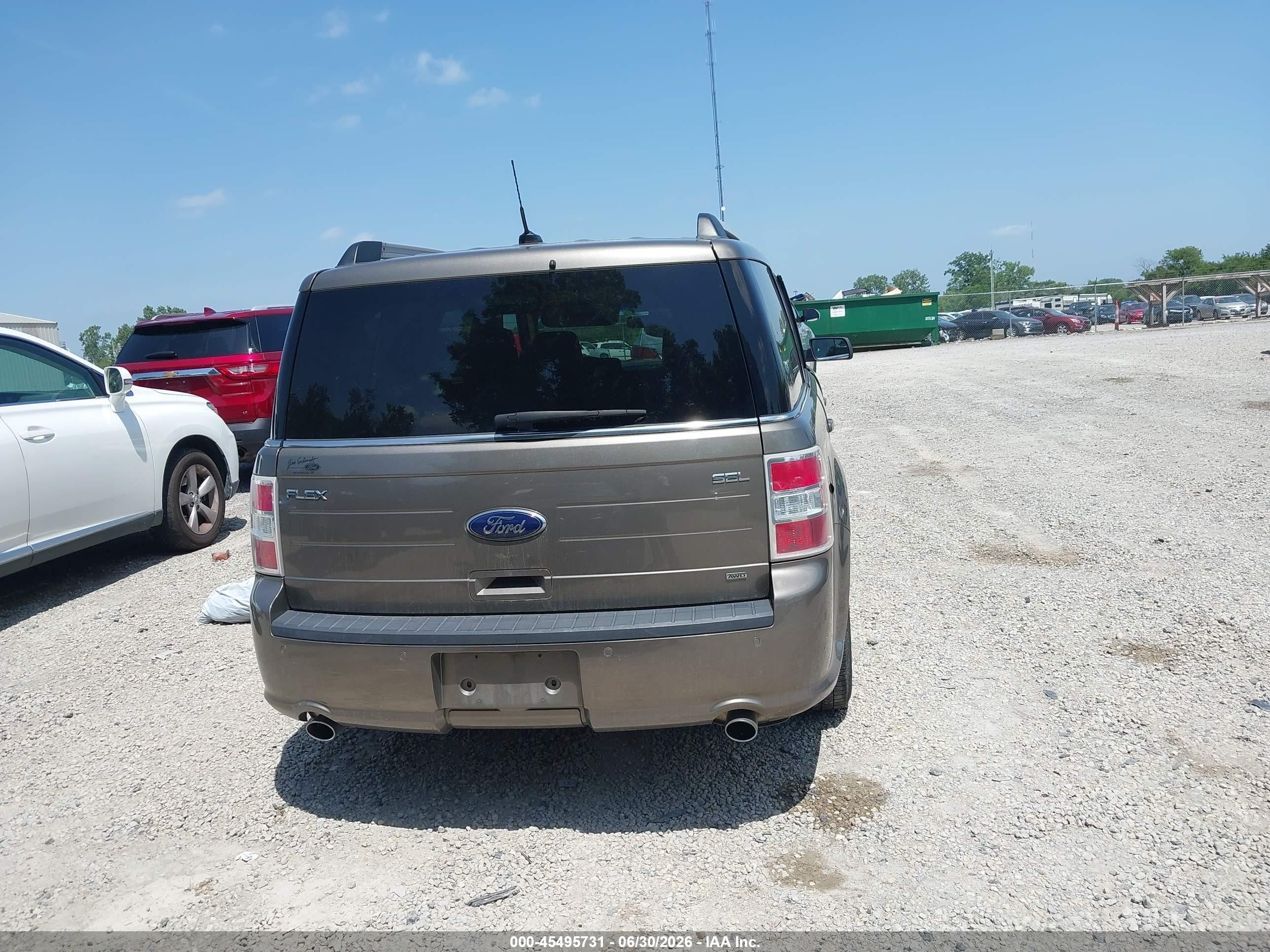 2014 Ford Flex Sel Brown vin: 2FMHK6C80EBD16971