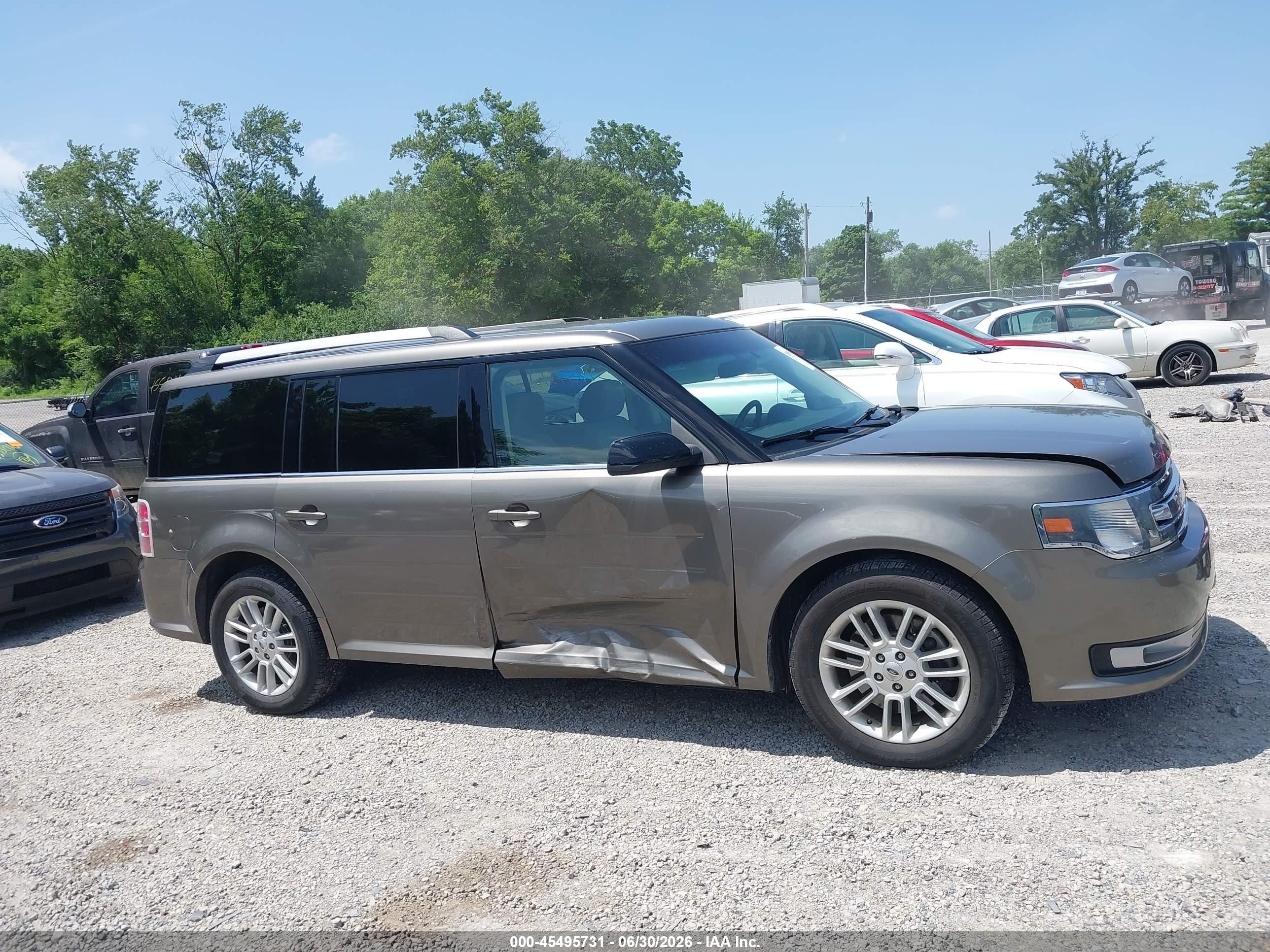 2014 Ford Flex Sel Brown vin: 2FMHK6C80EBD16971