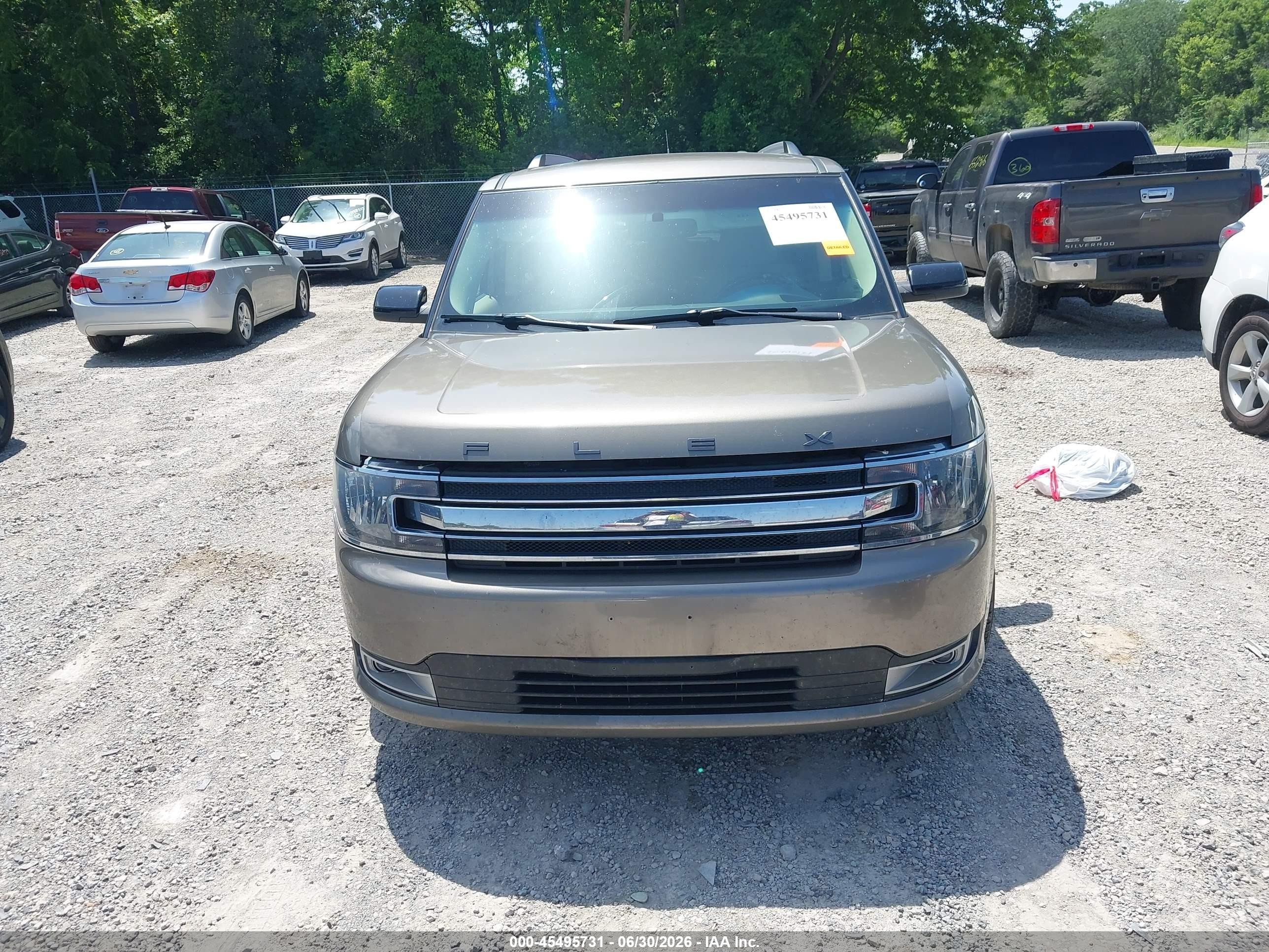 2014 Ford Flex Sel Brown vin: 2FMHK6C80EBD16971