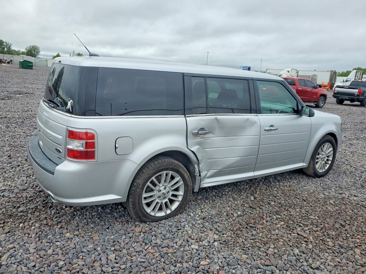 2015 Ford Flex Sel Silver vin: 2FMHK6C80FBA19507