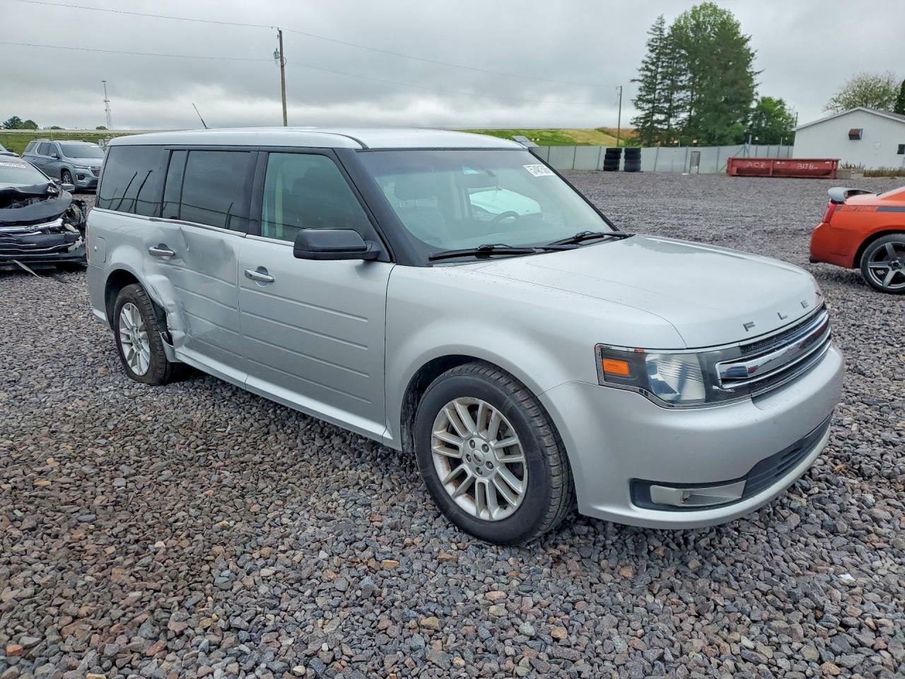 2015 Ford Flex Sel Silver vin: 2FMHK6C80FBA19507