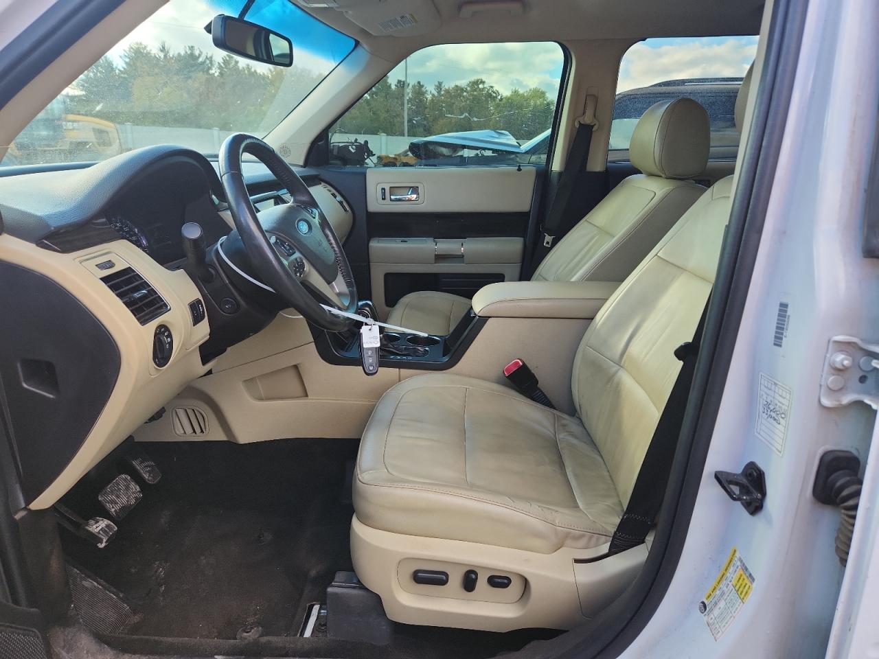 2018 Ford Flex Sel White vin: 2FMHK6C80JBA14493