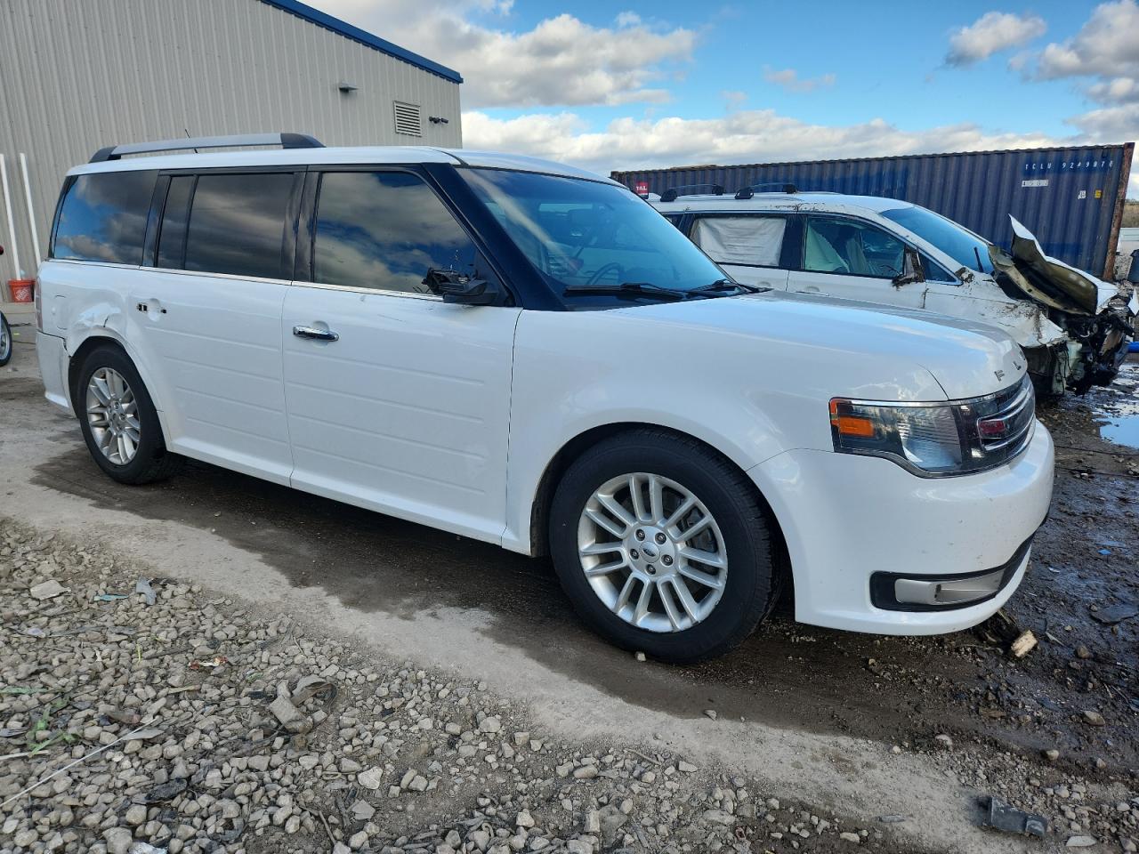 2018 Ford Flex Sel White vin: 2FMHK6C80JBA14493