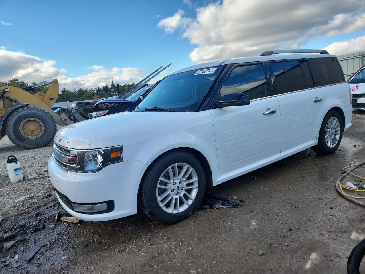 2018 Ford Flex Sel White vin: 2FMHK6C80JBA14493