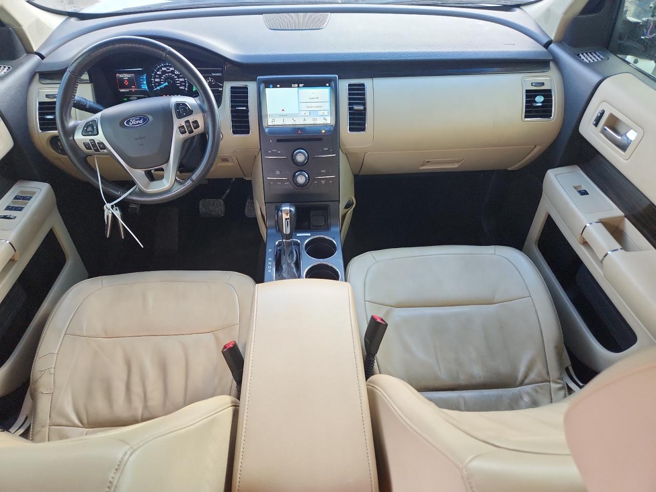 2018 Ford Flex Sel White vin: 2FMHK6C80JBA14493