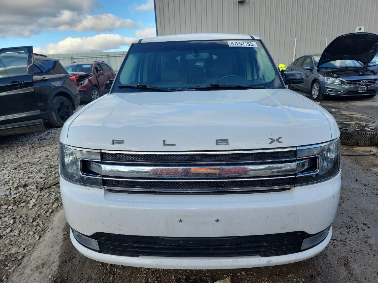 2018 Ford Flex Sel White vin: 2FMHK6C80JBA14493