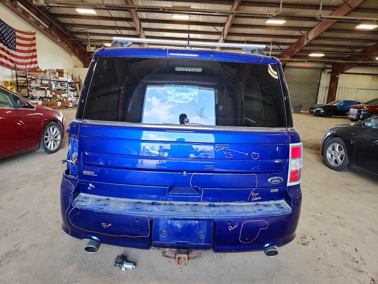 2014 Ford Flex Sel Blue vin: 2FMHK6C81EBD20723