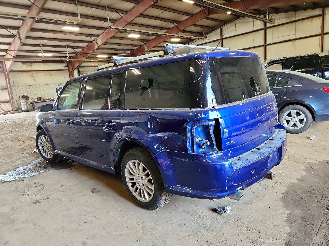 2014 Ford Flex Sel Blue vin: 2FMHK6C81EBD20723