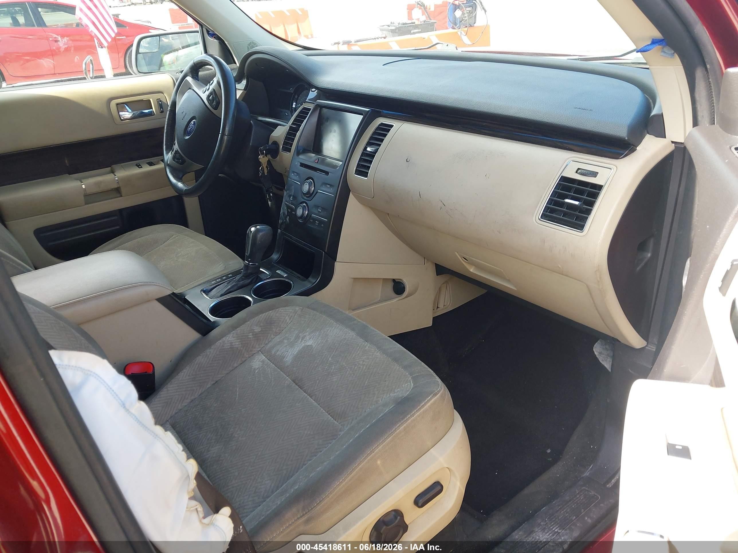 2014 Ford Flex Sel Red vin: 2FMHK6C82EBD00819