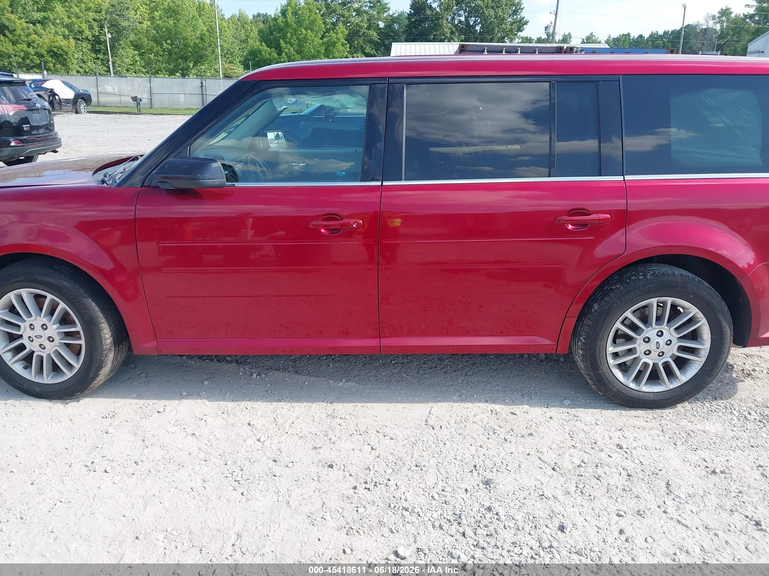 2014 Ford Flex Sel Red vin: 2FMHK6C82EBD00819