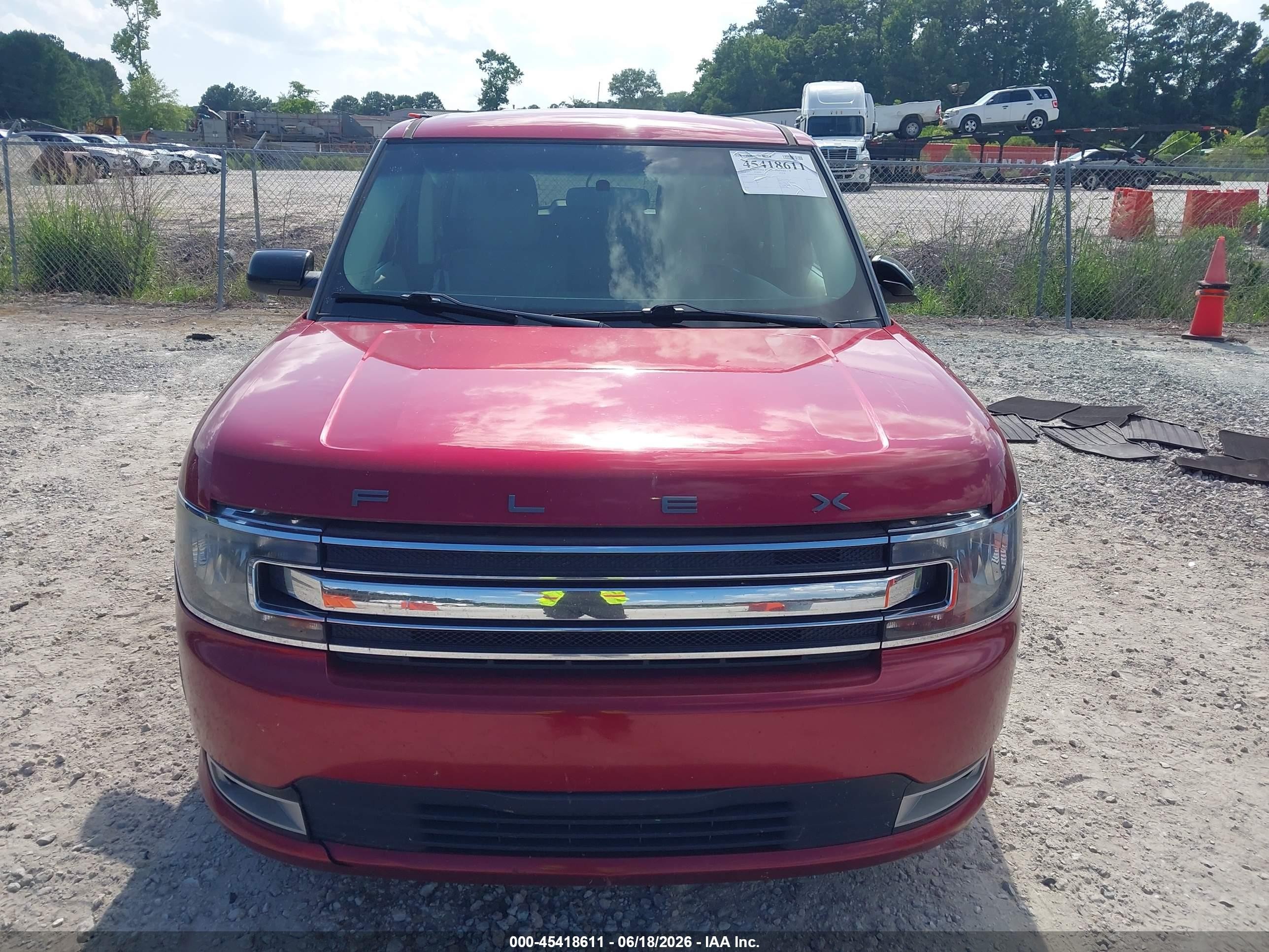 2014 Ford Flex Sel Red vin: 2FMHK6C82EBD00819