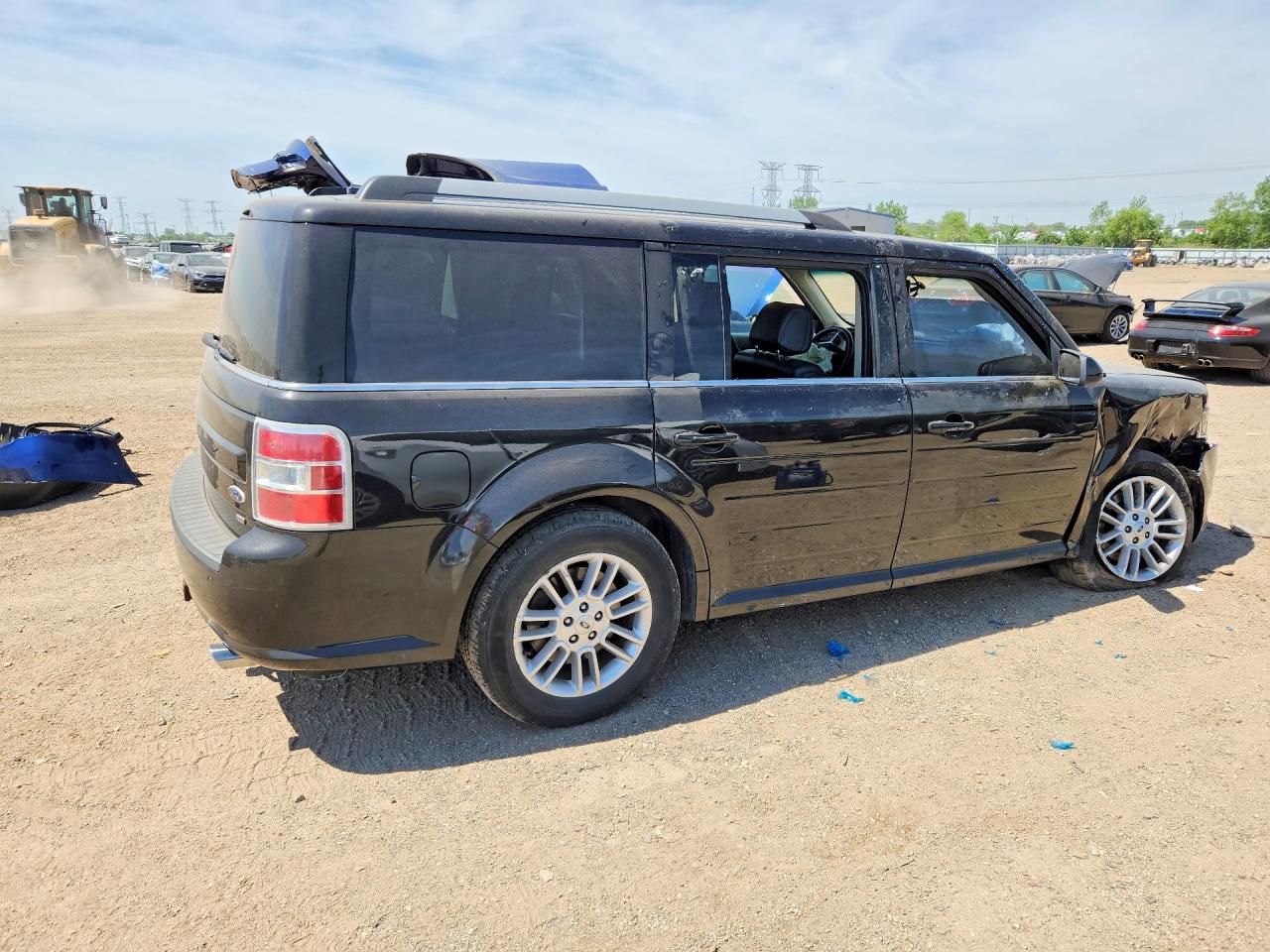 2013 Ford Flex Sel Gray vin: 2FMHK6C83DBD04604