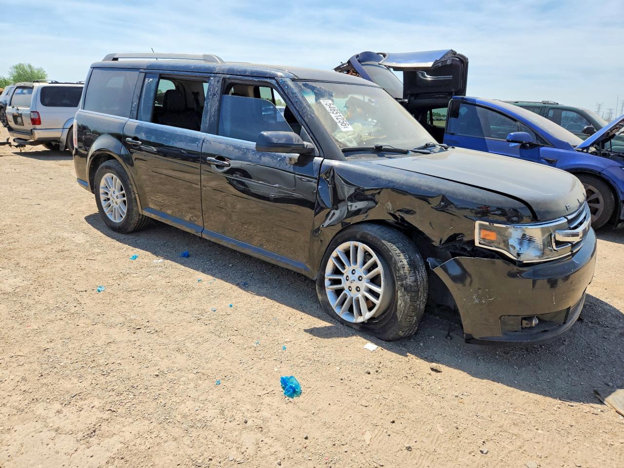 2013 Ford Flex Sel Gray vin: 2FMHK6C83DBD04604