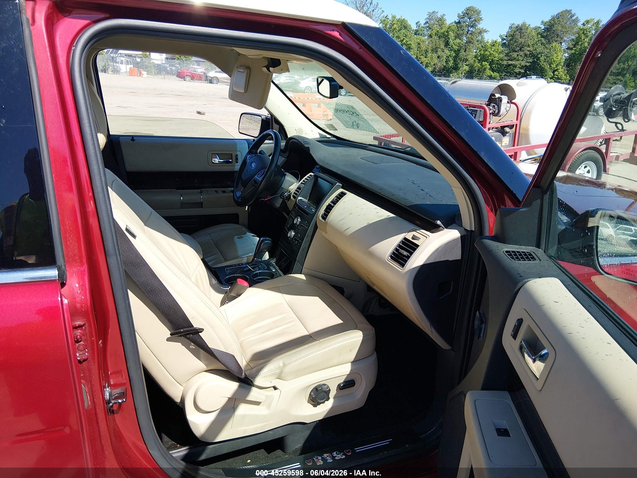 2013 Ford Flex Sel Red vin: 2FMHK6C83DBD26988