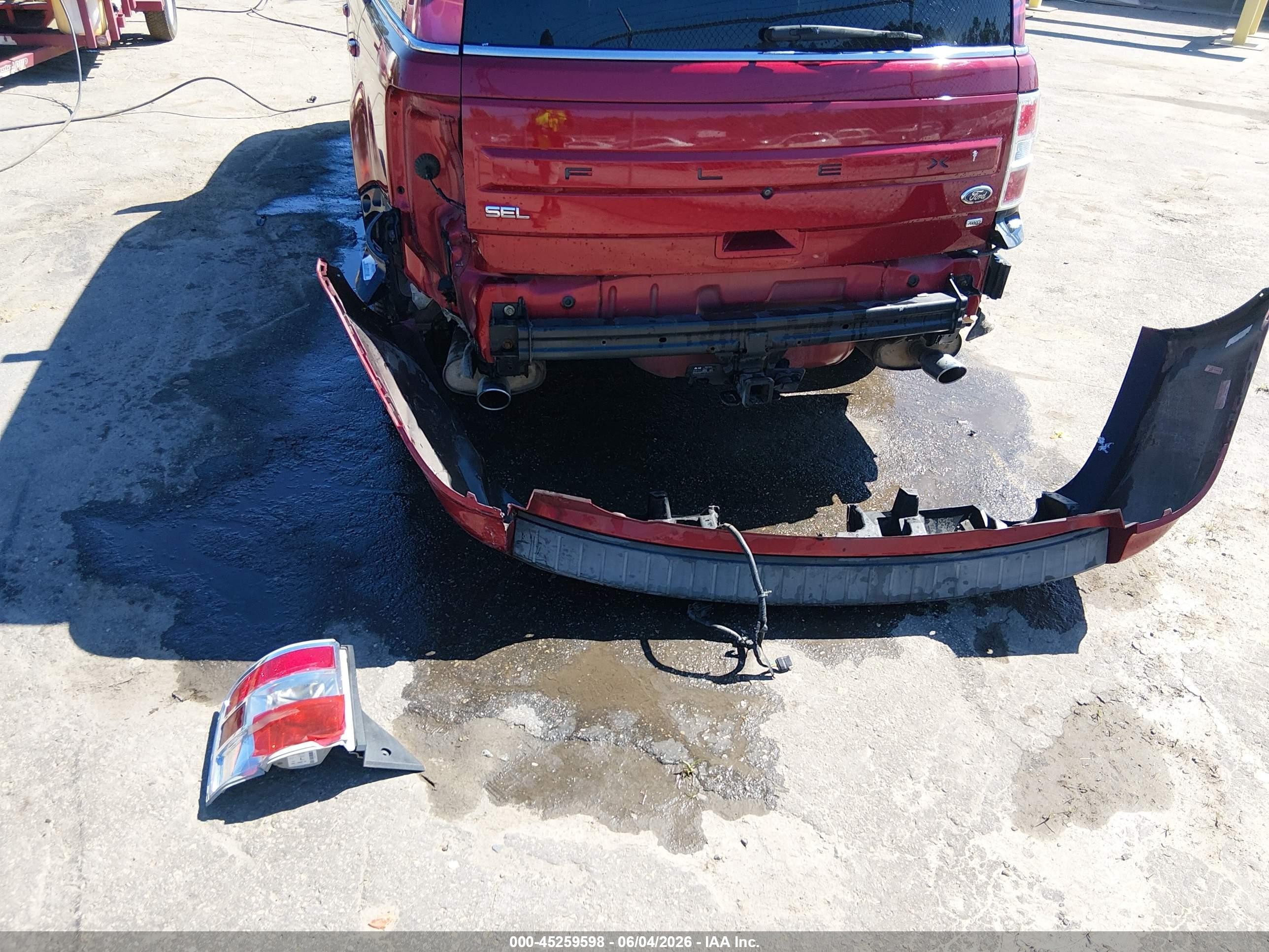 2013 Ford Flex Sel Red vin: 2FMHK6C83DBD26988