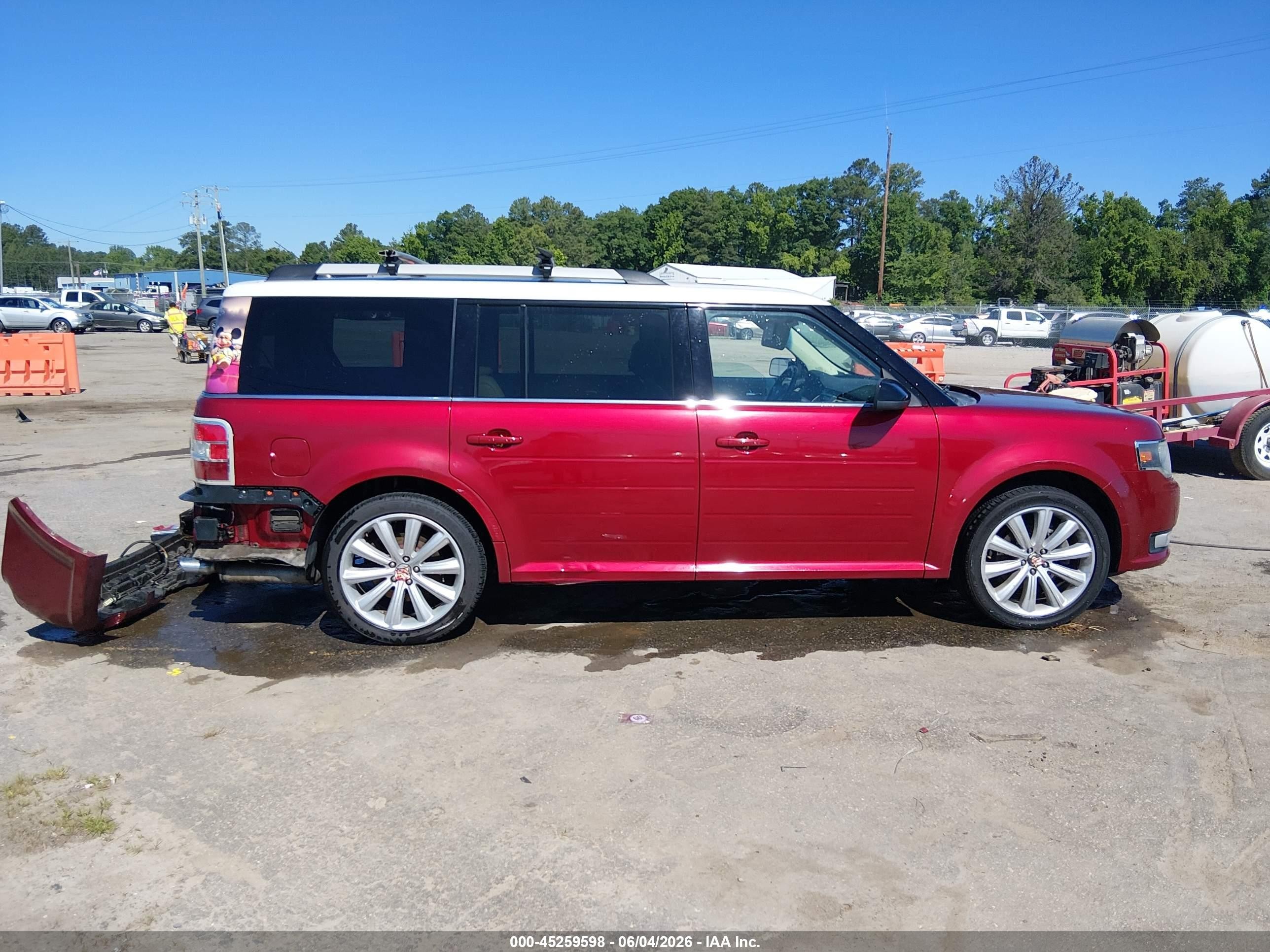 2013 Ford Flex Sel Red vin: 2FMHK6C83DBD26988