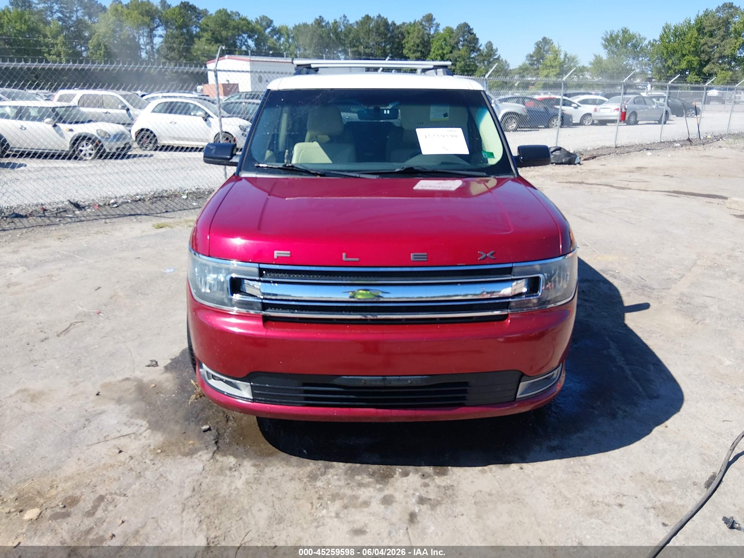 2013 Ford Flex Sel Red vin: 2FMHK6C83DBD26988