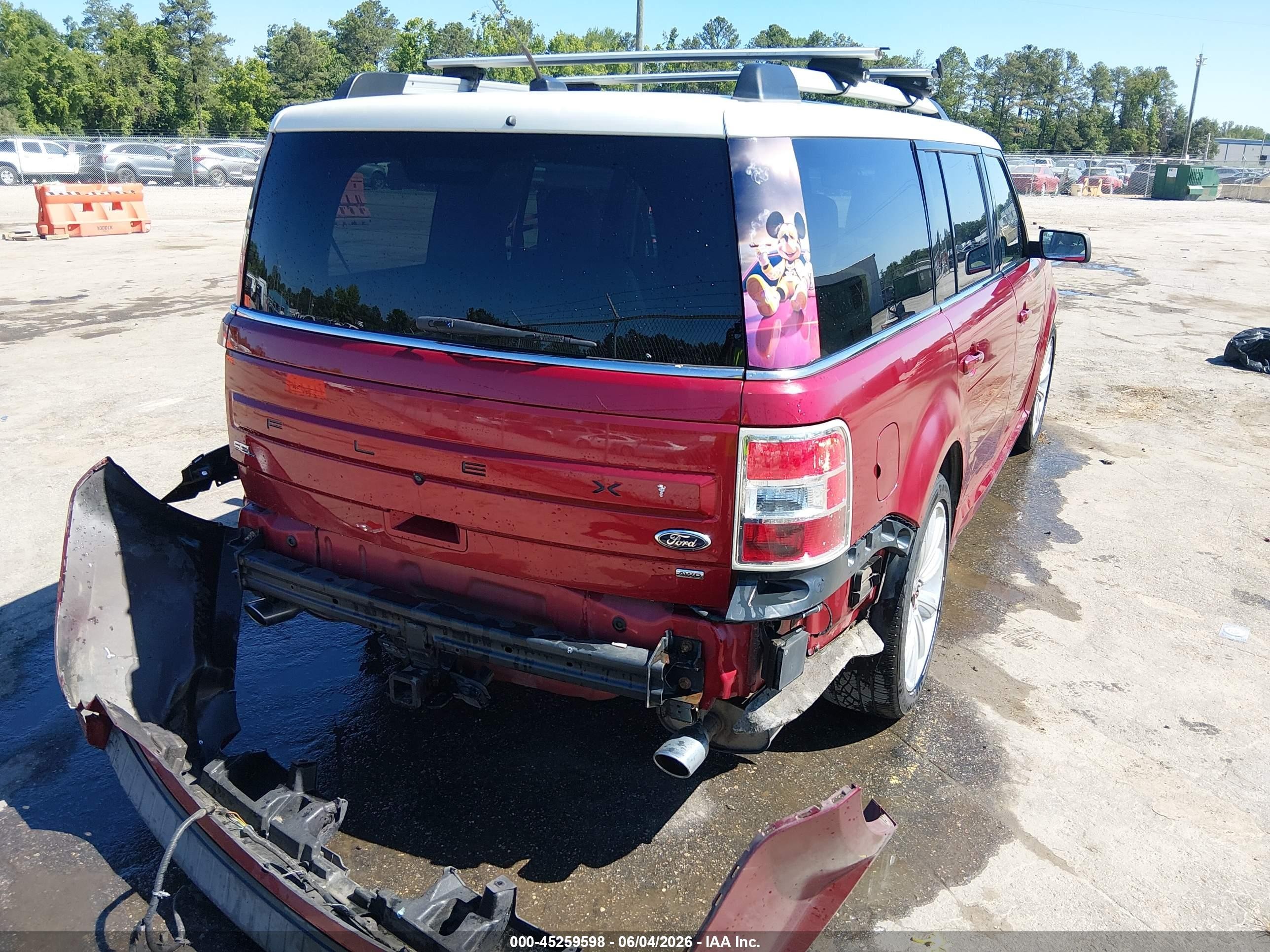 2013 Ford Flex Sel Red vin: 2FMHK6C83DBD26988