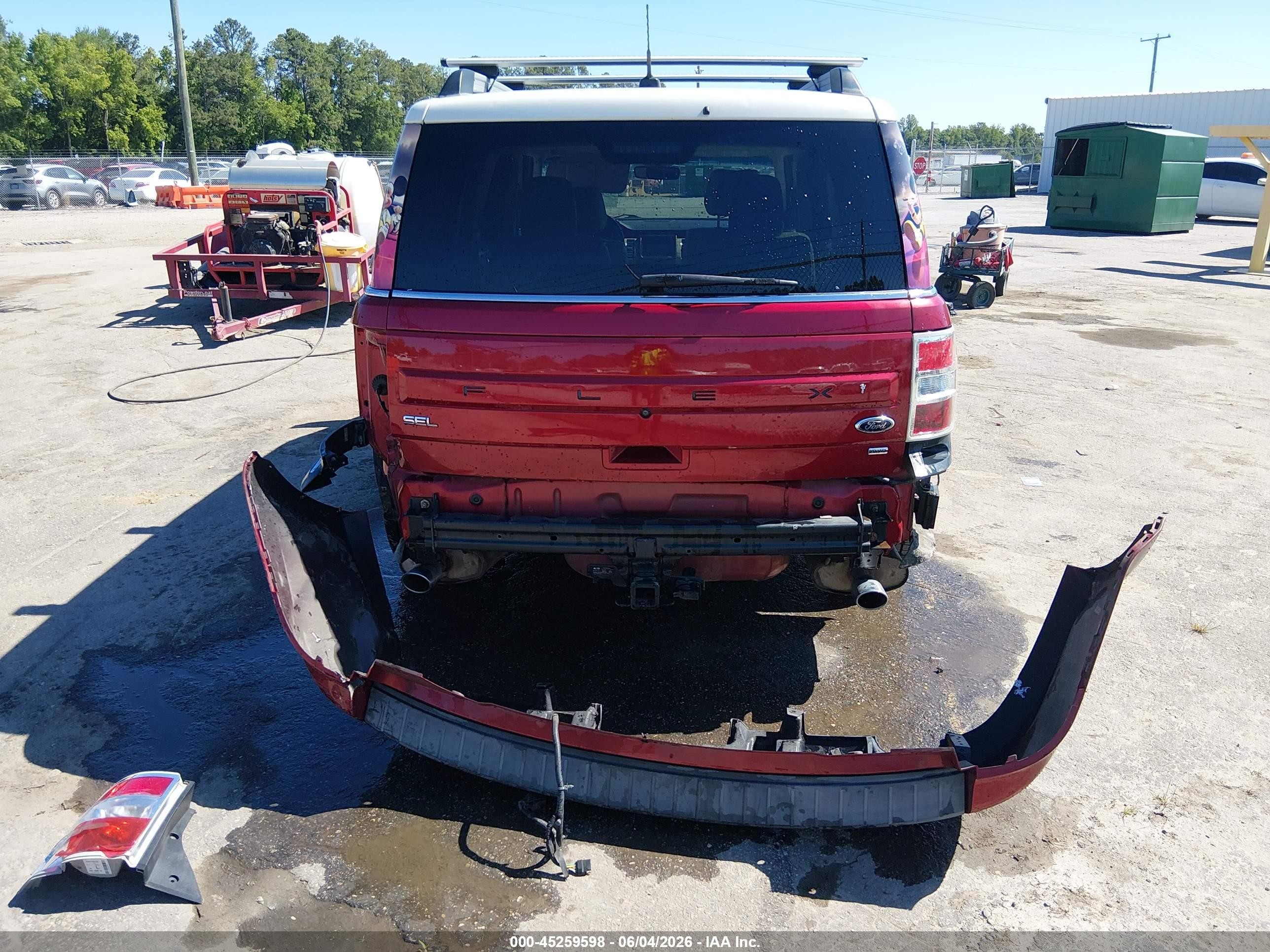 2013 Ford Flex Sel Red vin: 2FMHK6C83DBD26988