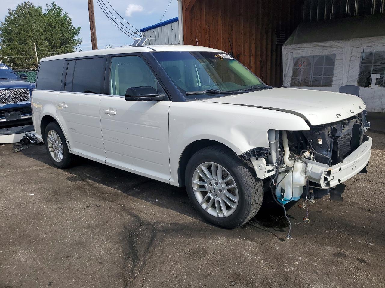 2013 Ford Flex Sel White vin: 2FMHK6C83DBD38512