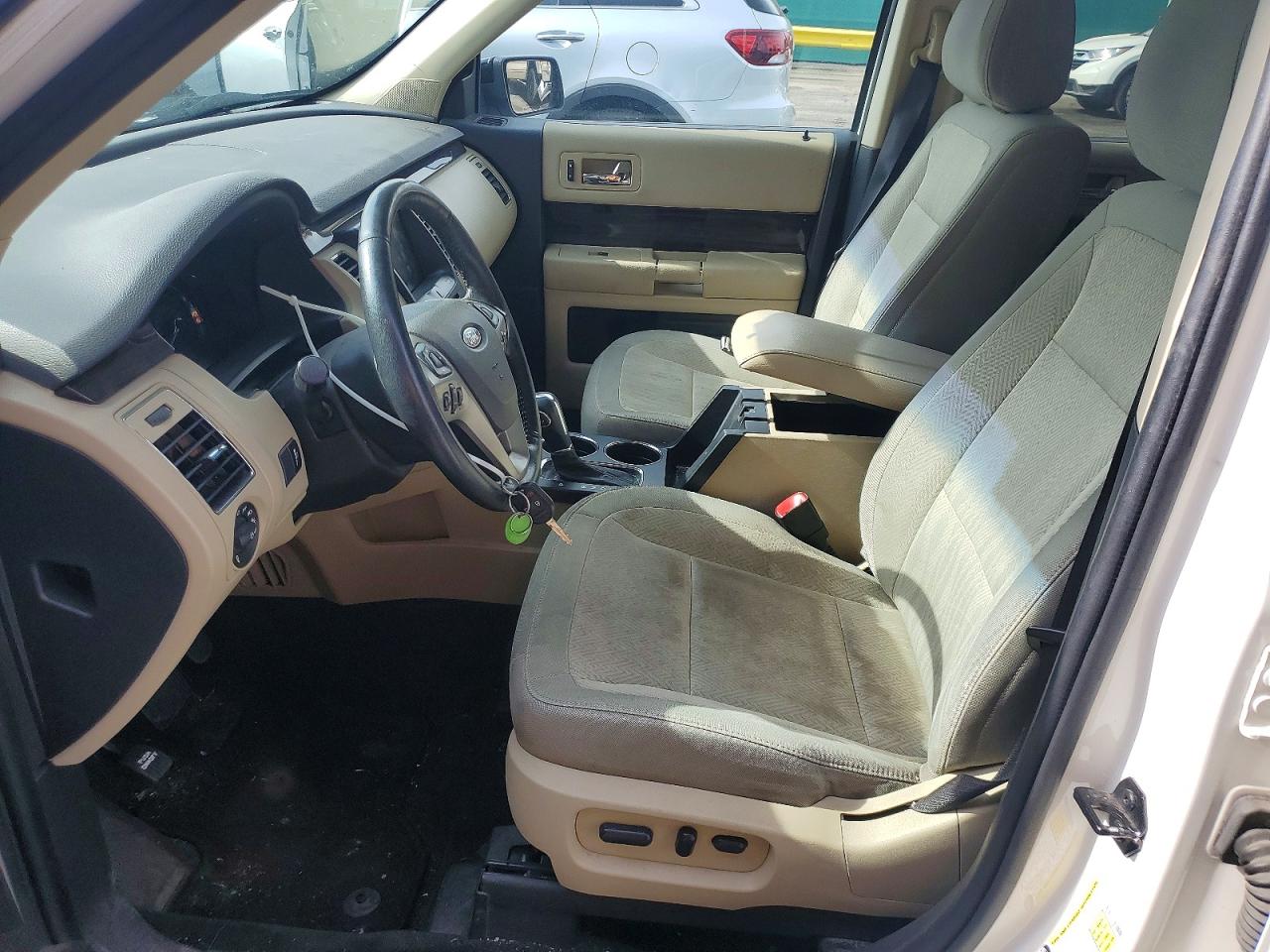 2013 Ford Flex Sel White vin: 2FMHK6C83DBD38512