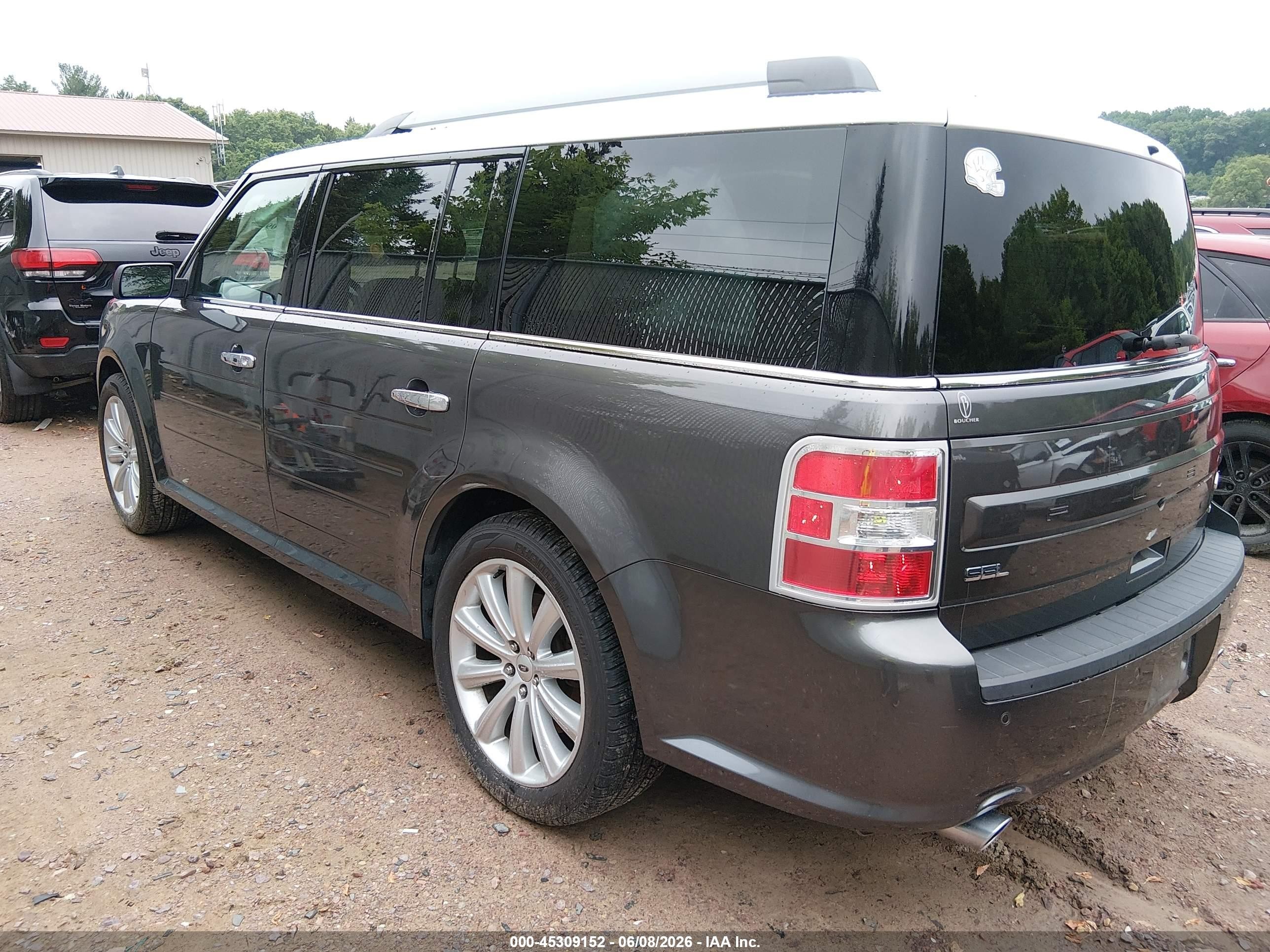 2015 Ford Flex Sel Gray vin: 2FMHK6C83FBA11773