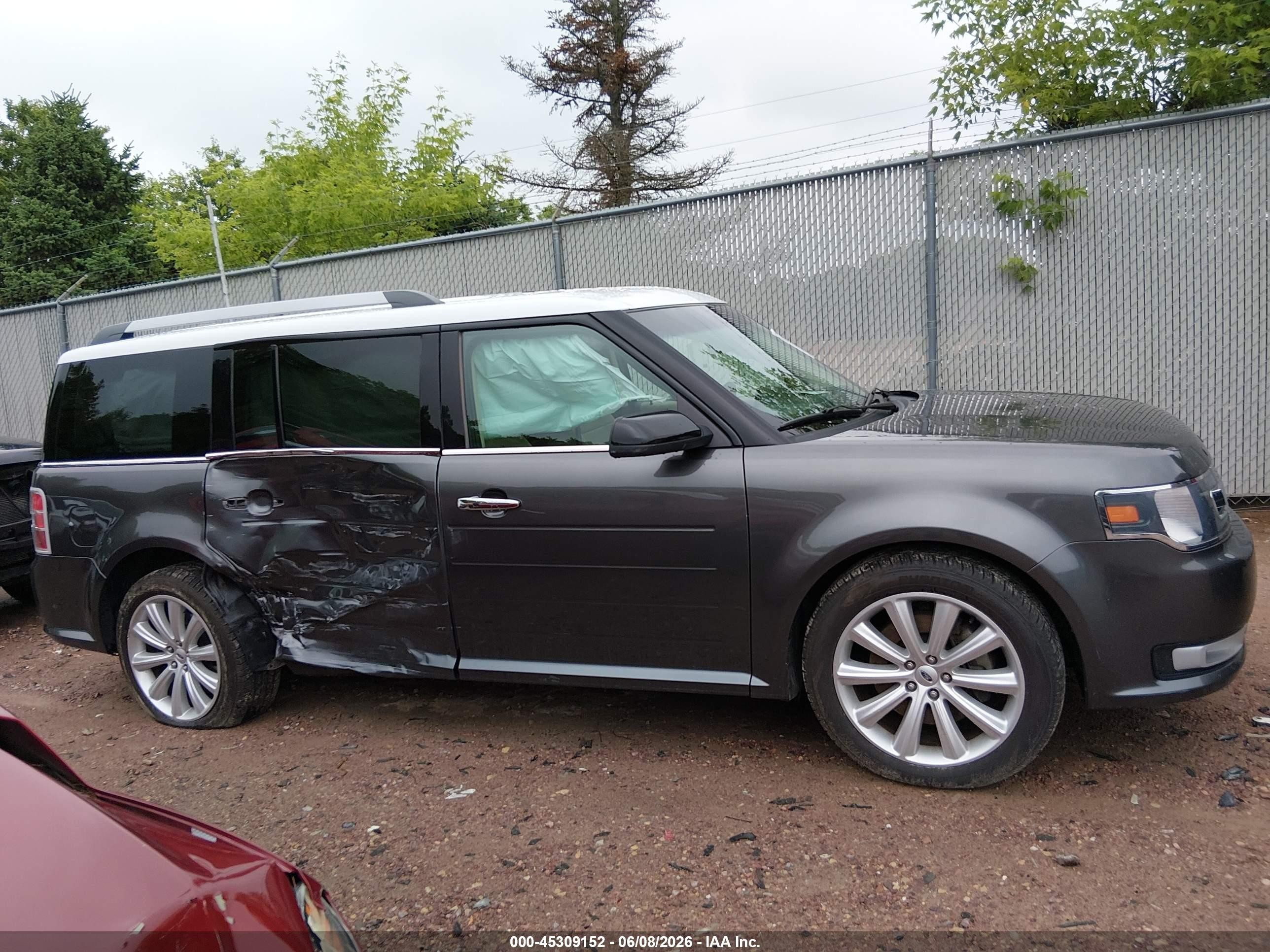 2015 Ford Flex Sel Gray vin: 2FMHK6C83FBA11773