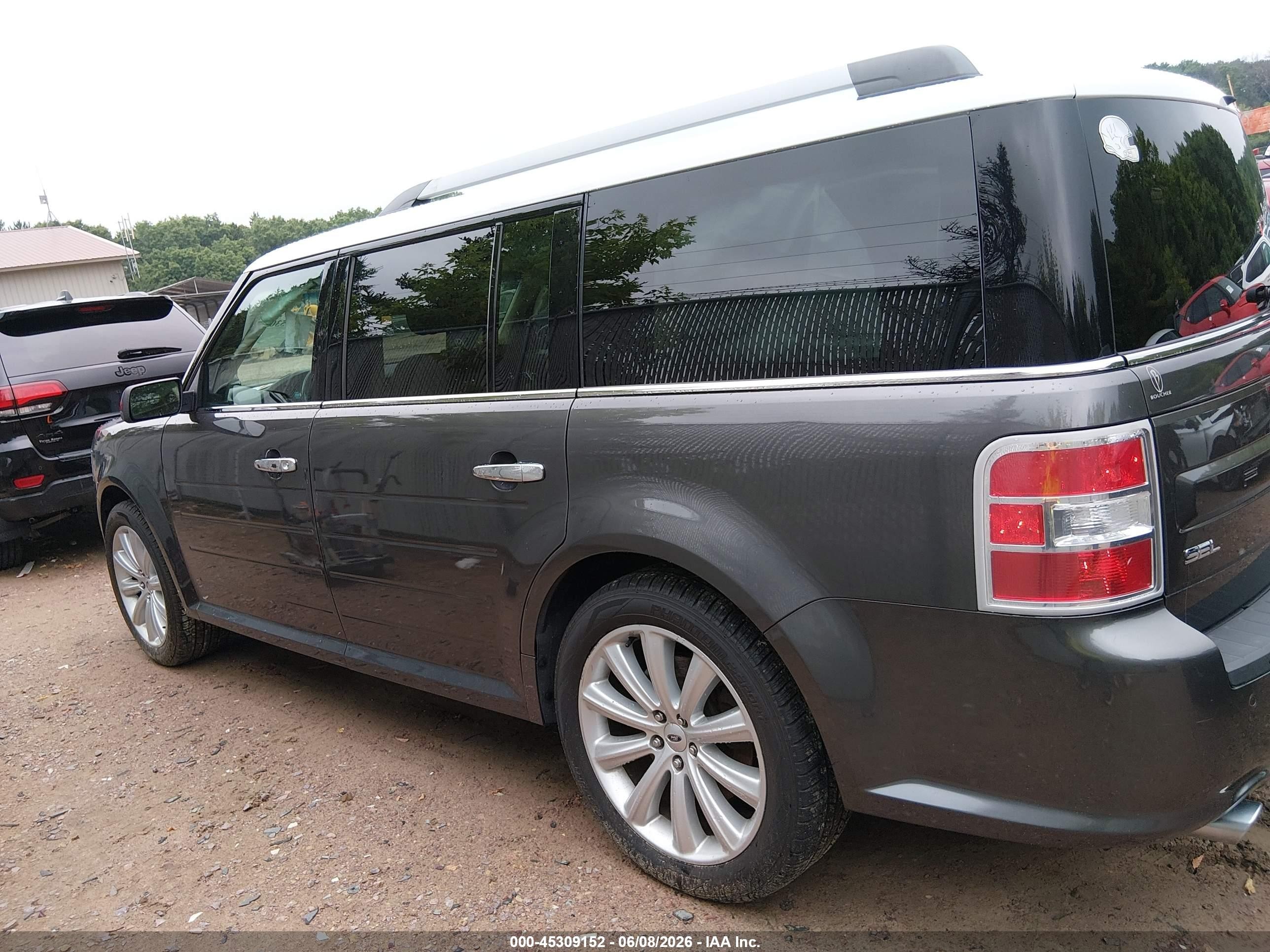 2015 Ford Flex Sel Gray vin: 2FMHK6C83FBA11773