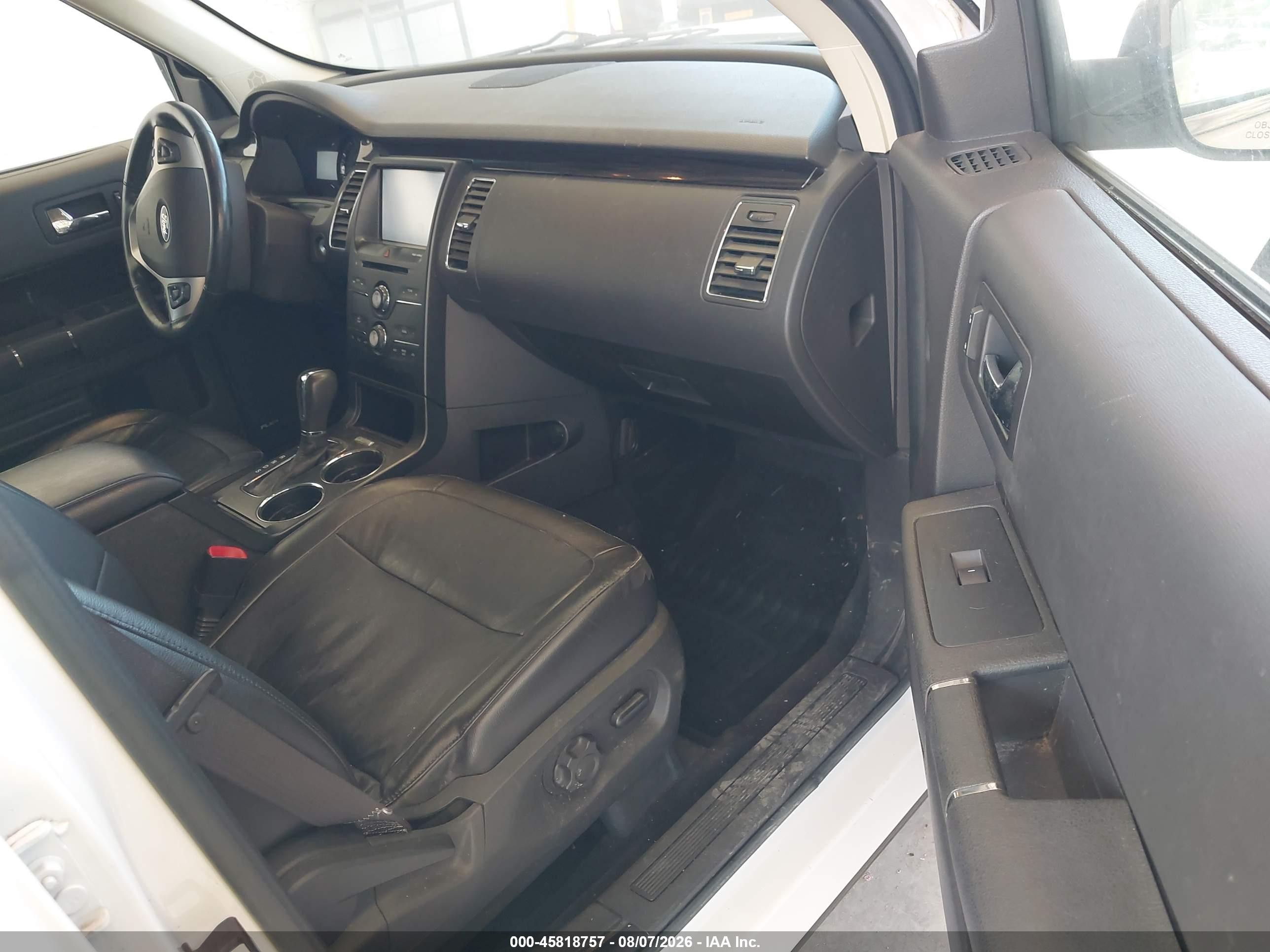 2013 Ford Flex Sel White vin: 2FMHK6C84DBD30662