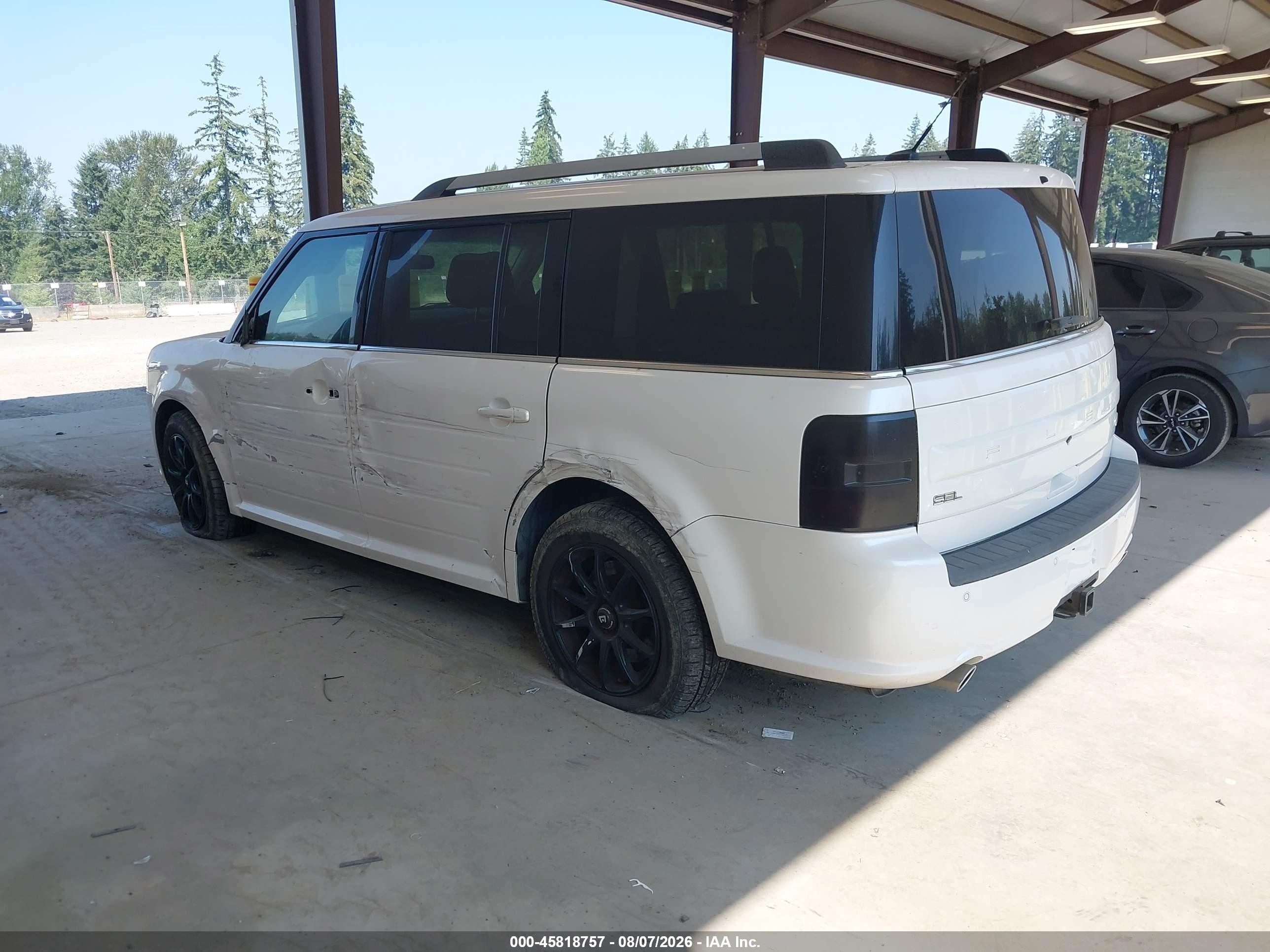 2013 Ford Flex Sel White vin: 2FMHK6C84DBD30662