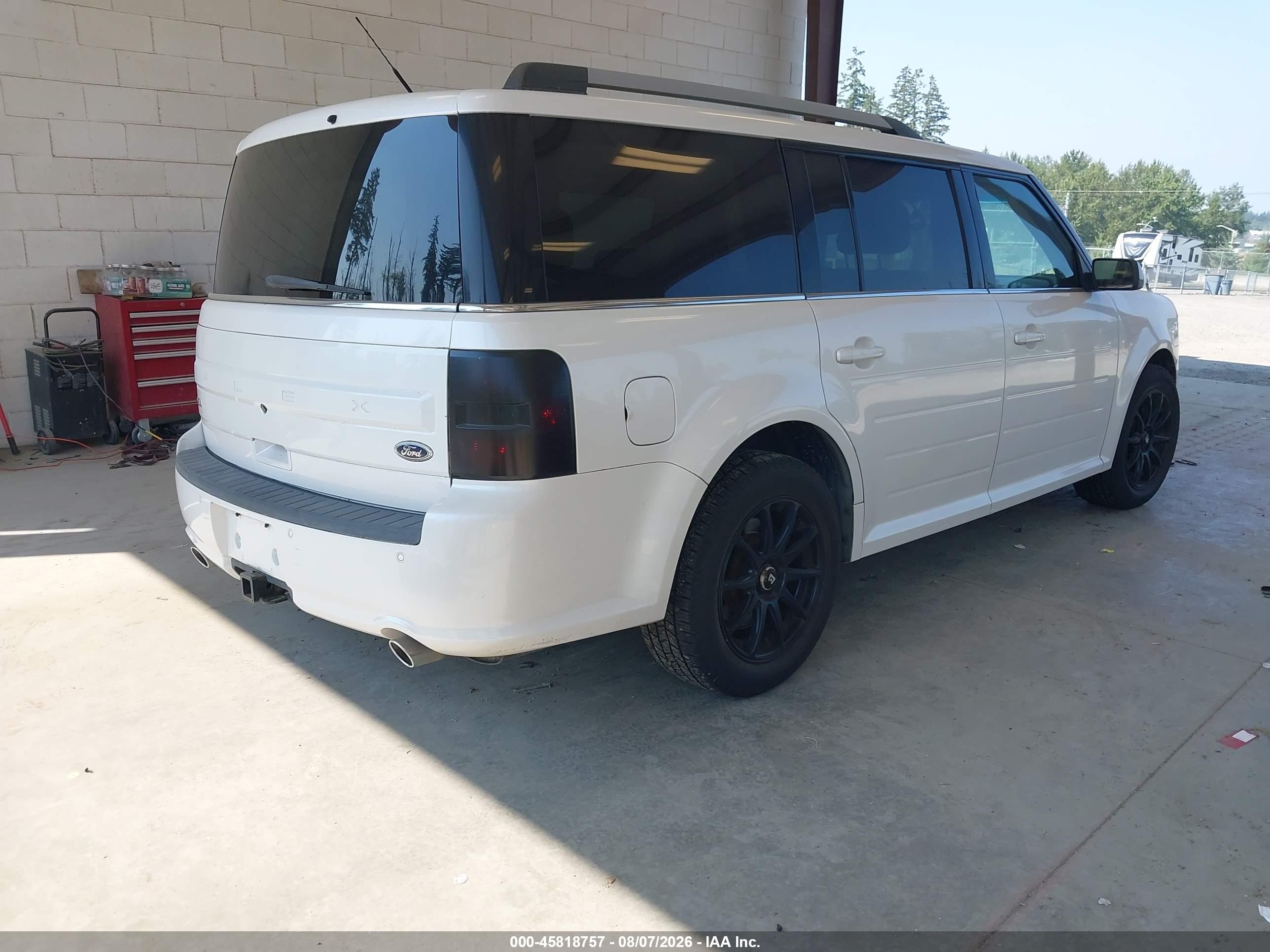 2013 Ford Flex Sel White vin: 2FMHK6C84DBD30662