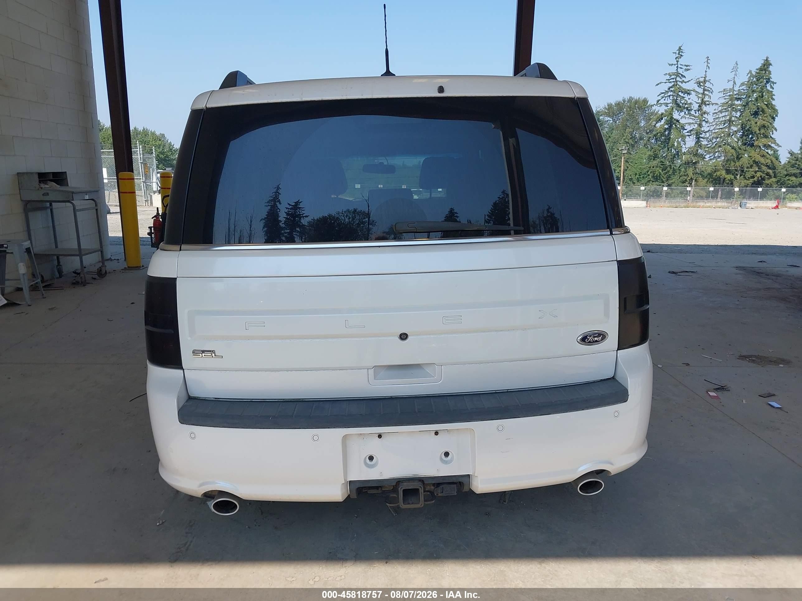 2013 Ford Flex Sel White vin: 2FMHK6C84DBD30662