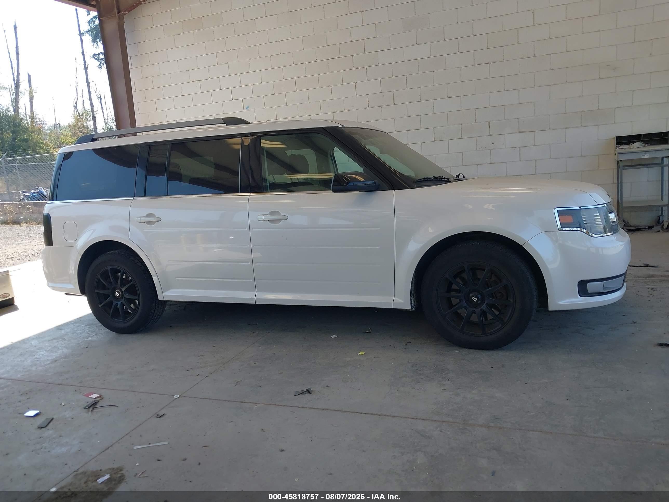 2013 Ford Flex Sel White vin: 2FMHK6C84DBD30662