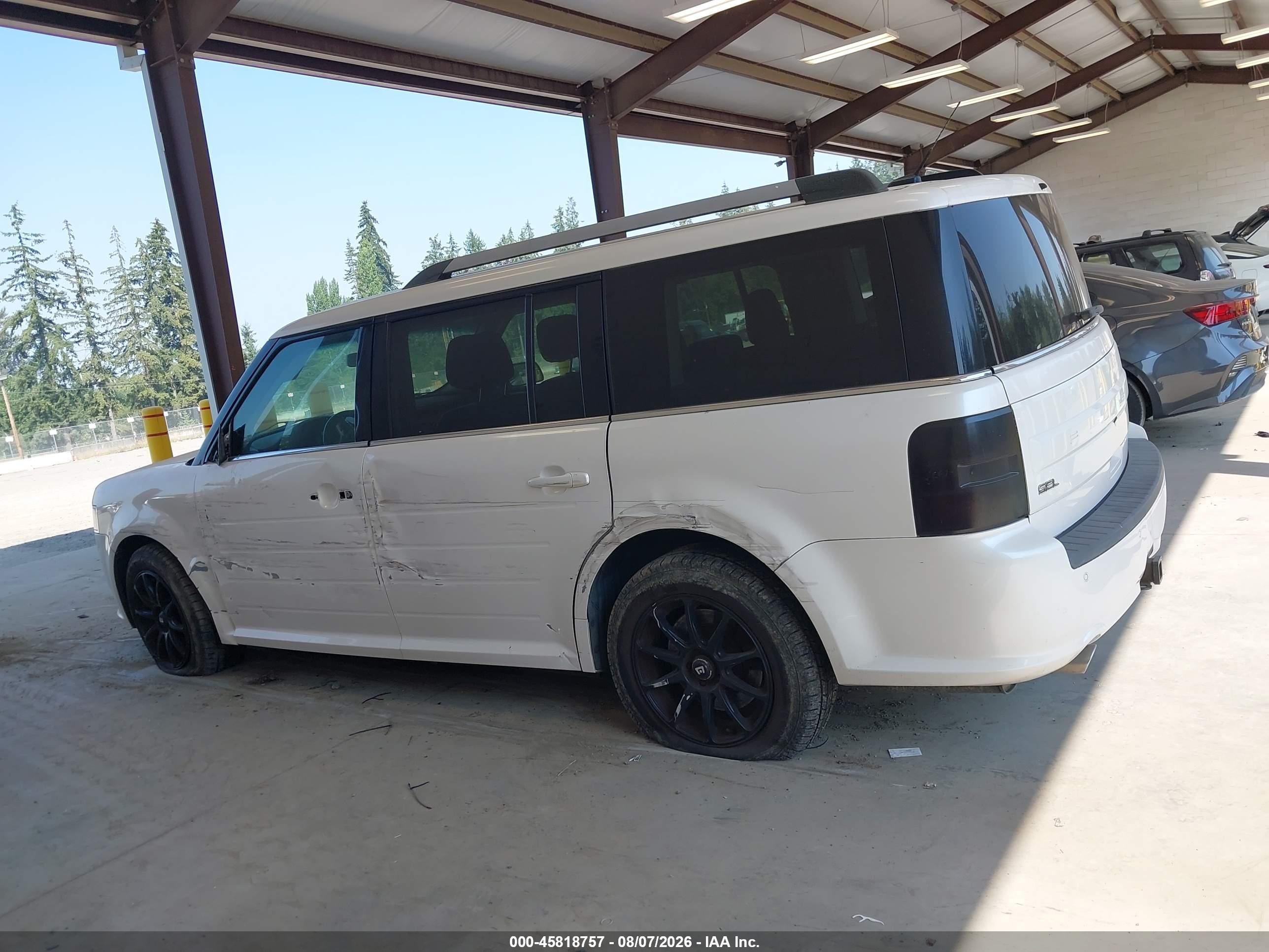 2013 Ford Flex Sel White vin: 2FMHK6C84DBD30662