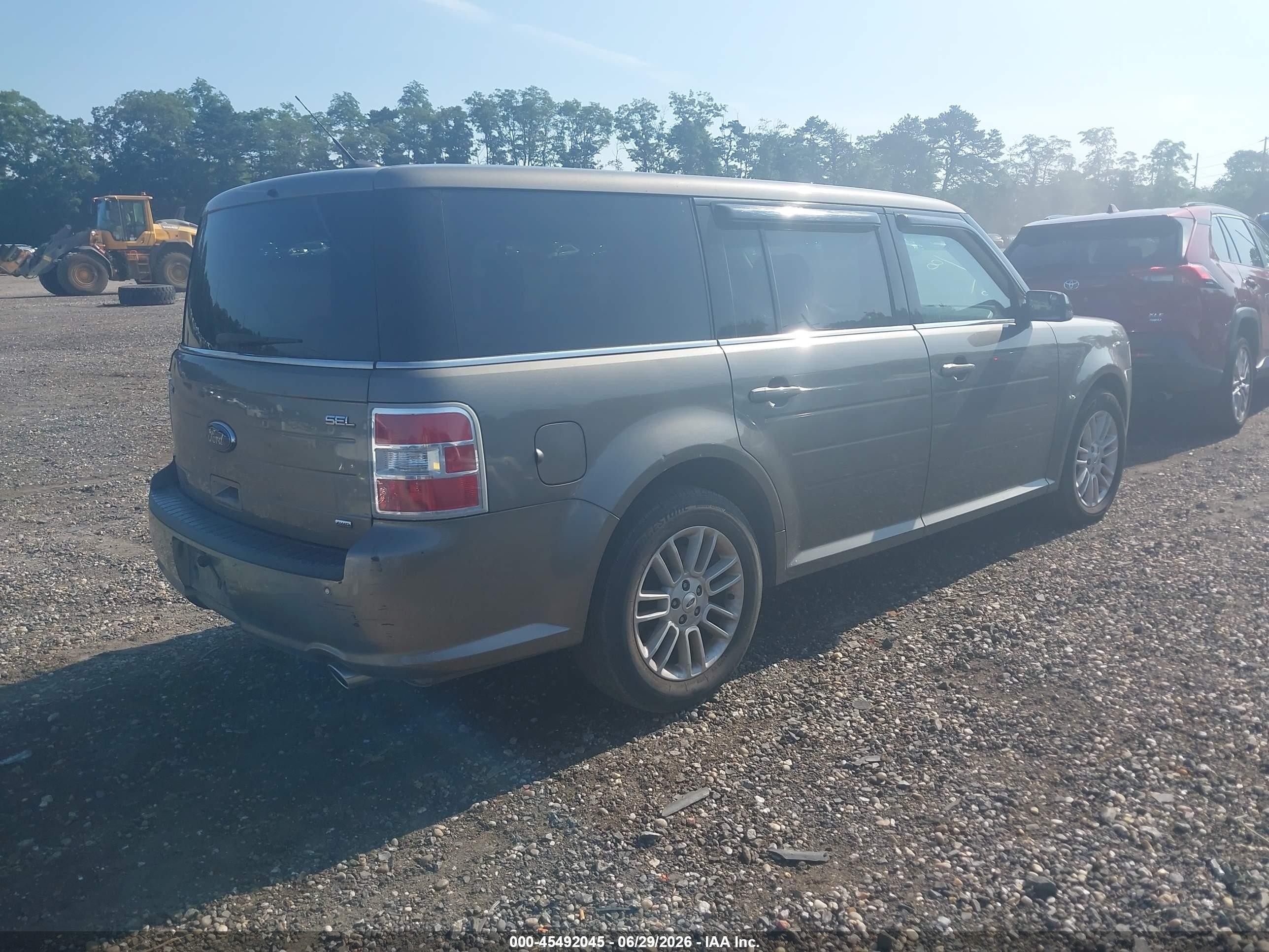 2014 Ford Flex Sel Beige vin: 2FMHK6C84EBD07786
