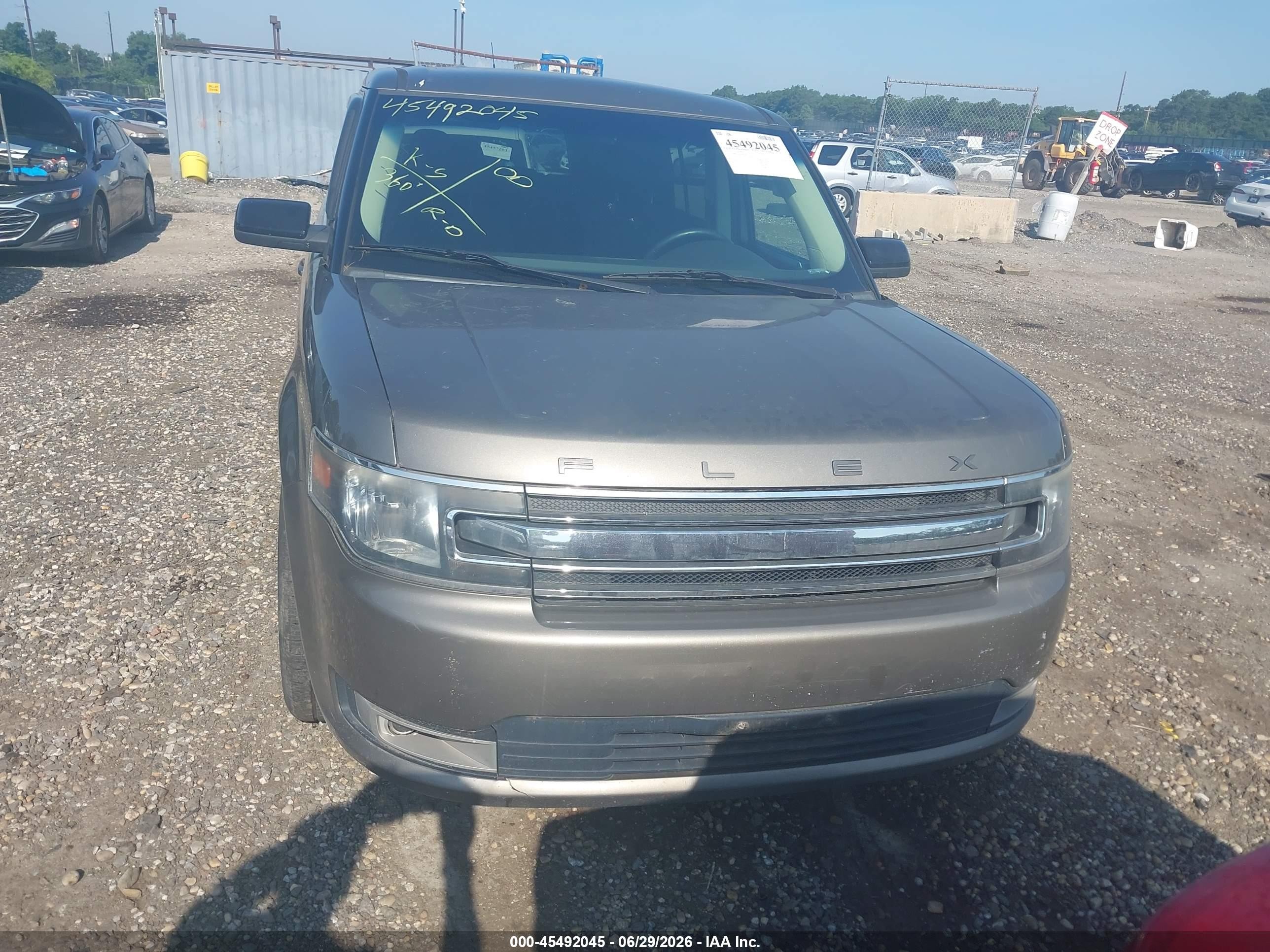 2014 Ford Flex Sel Beige vin: 2FMHK6C84EBD07786