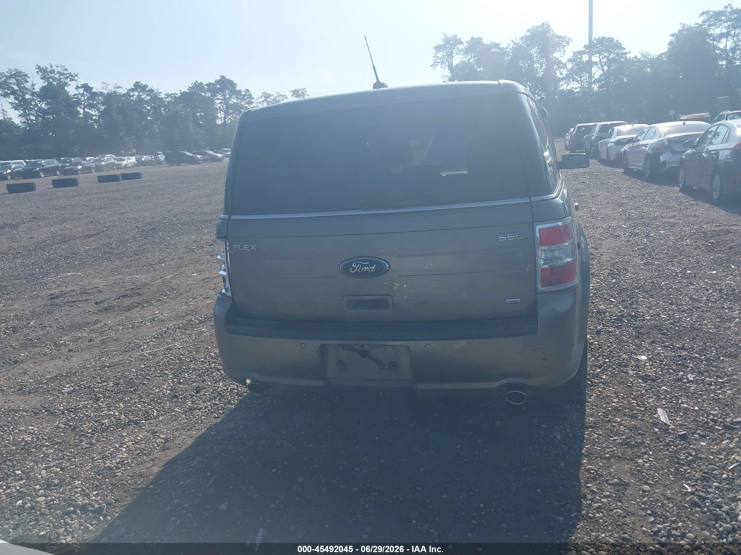 2014 Ford Flex Sel Beige vin: 2FMHK6C84EBD07786