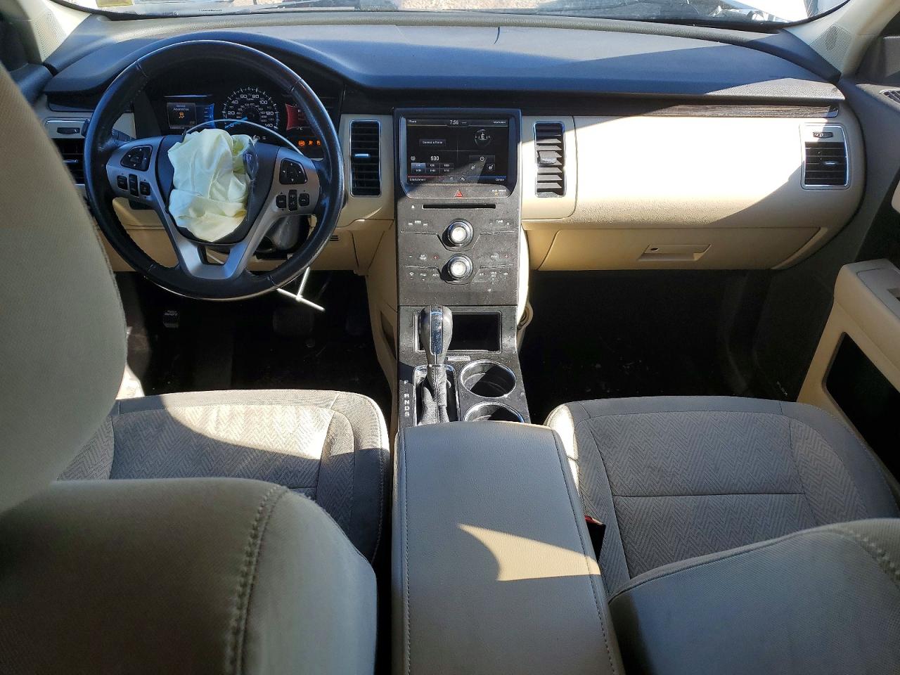 2014 Ford Flex Sel White vin: 2FMHK6C84EBD20005