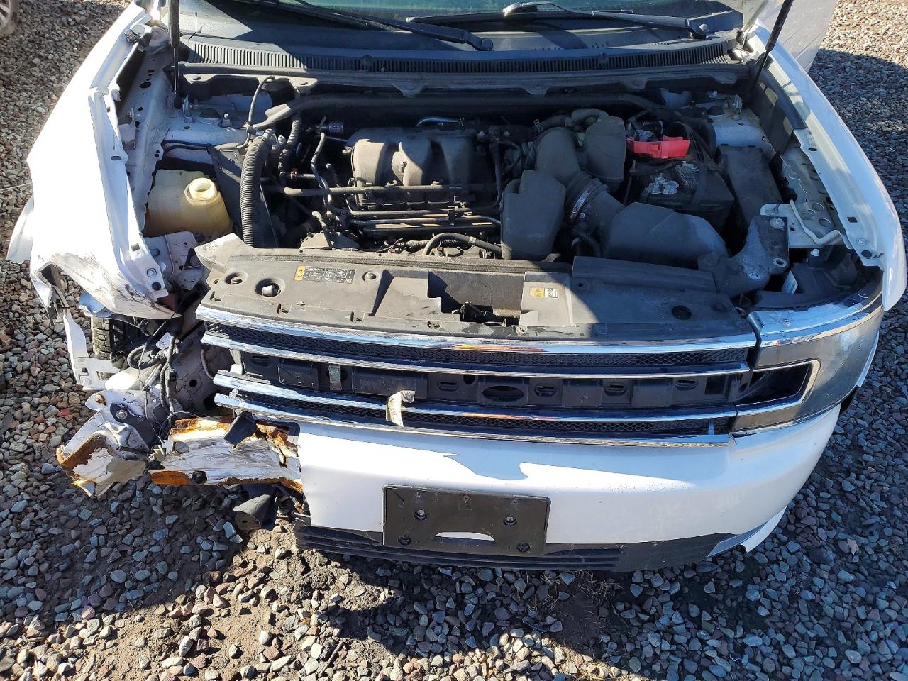2014 Ford Flex Sel White vin: 2FMHK6C84EBD20005
