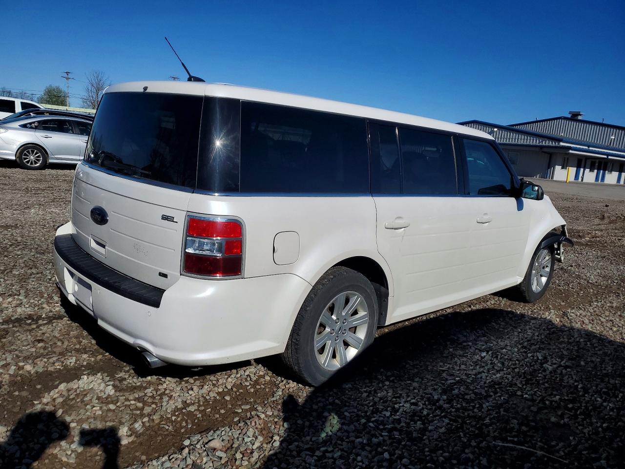 2014 Ford Flex Sel White vin: 2FMHK6C84EBD20005