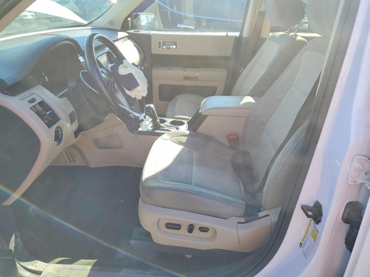 2014 Ford Flex Sel White vin: 2FMHK6C84EBD20005
