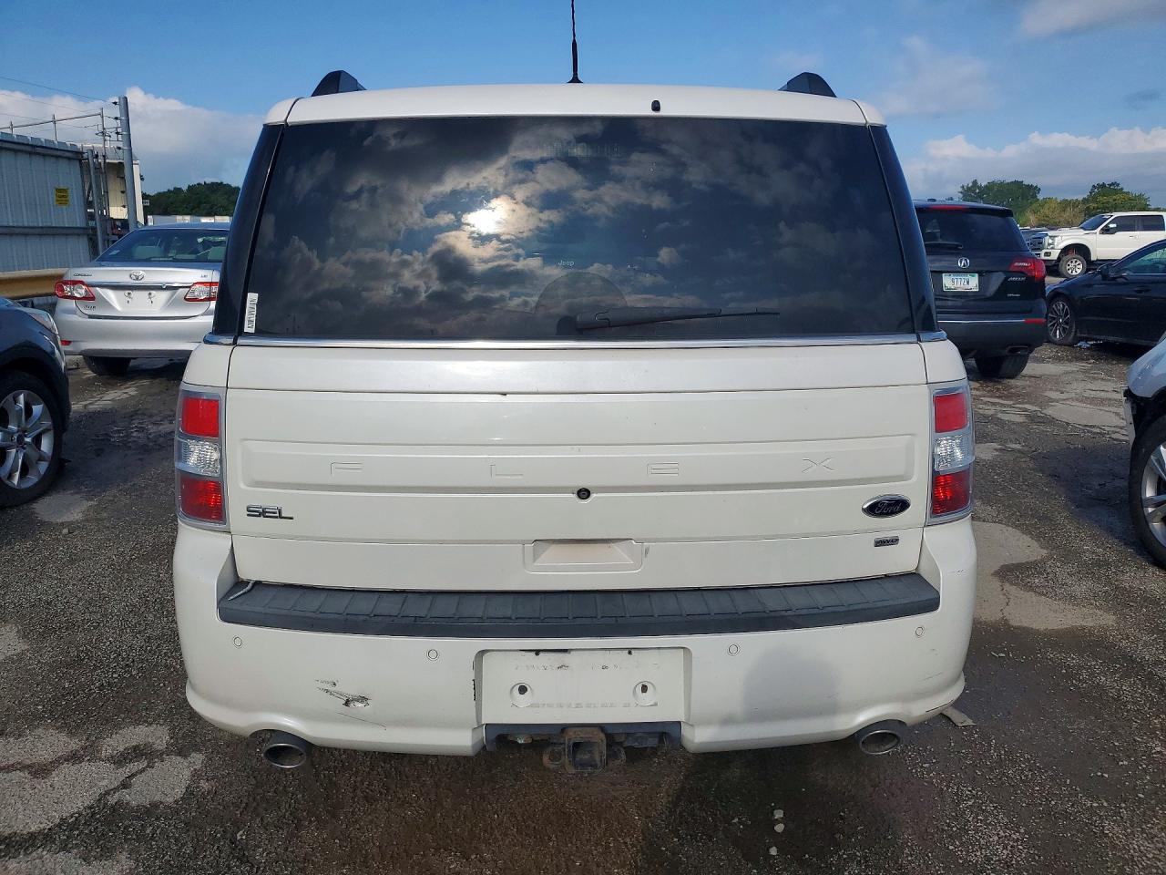 2014 Ford Flex Sel Белый vin: 2FMHK6C84EBD42280
