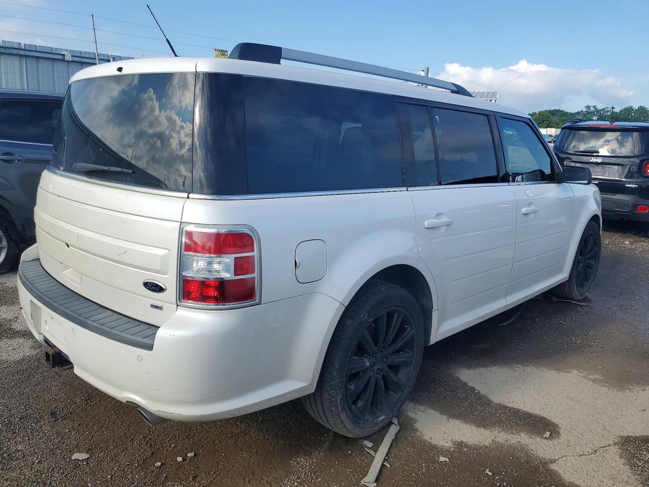 2014 Ford Flex Sel Белый vin: 2FMHK6C84EBD42280