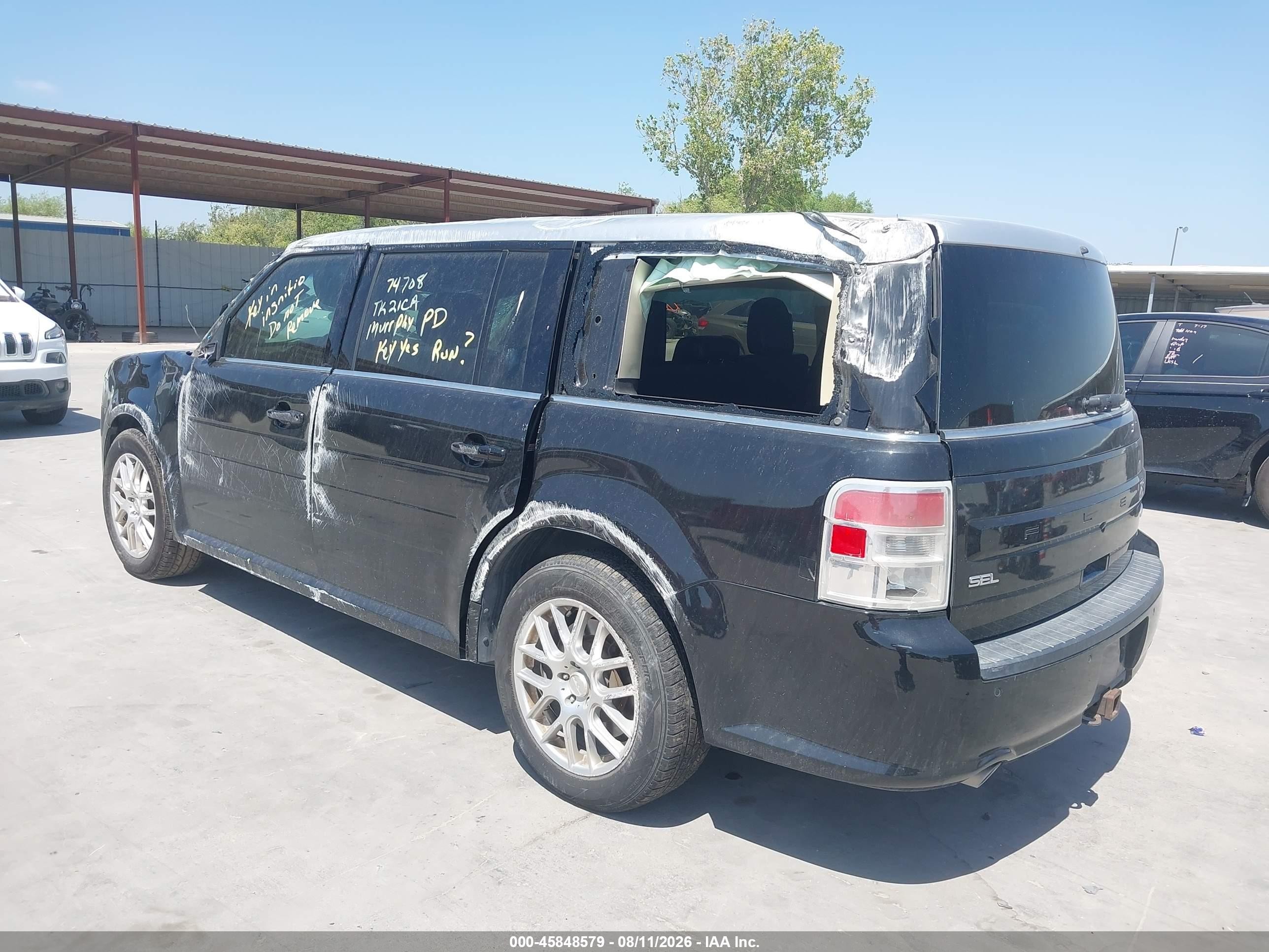 2014 Ford Flex Sel Черный vin: 2FMHK6C84EBD45471